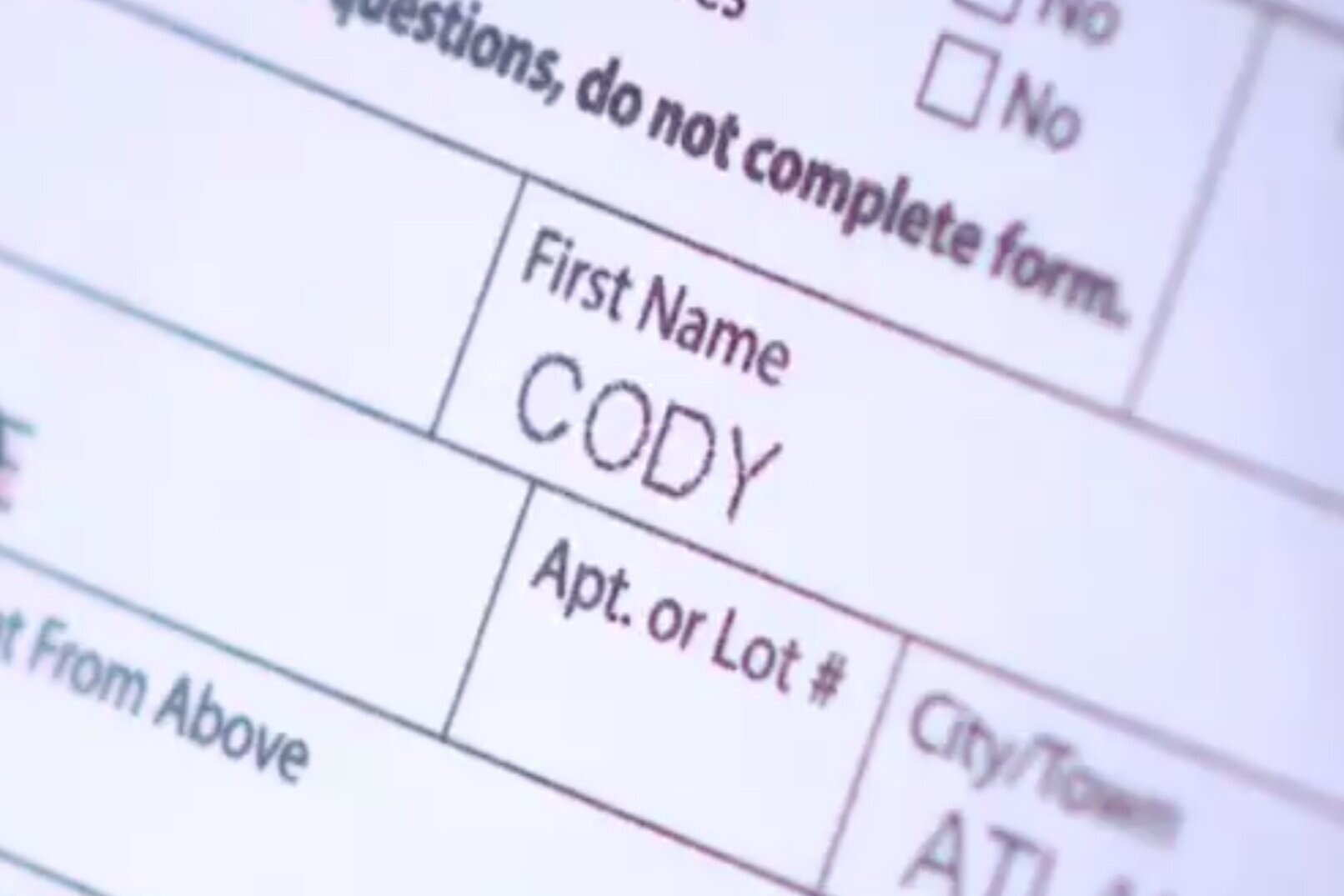 Dead Cat Receives Alleged Voter Registration Form