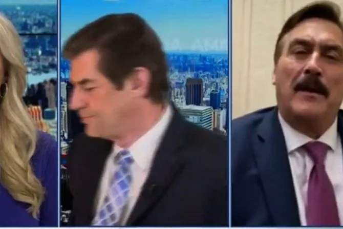 WATCH: Newsmax Anchor Walks Off Set During Interview With MyPillow CEO Mike Lindell