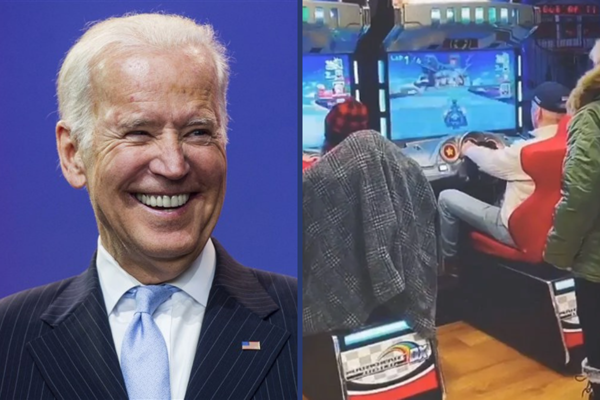 Joe Biden Plays ‘Mario Kart’ Video Game At Camp David While Campaign Promises Remain Unfulfilled