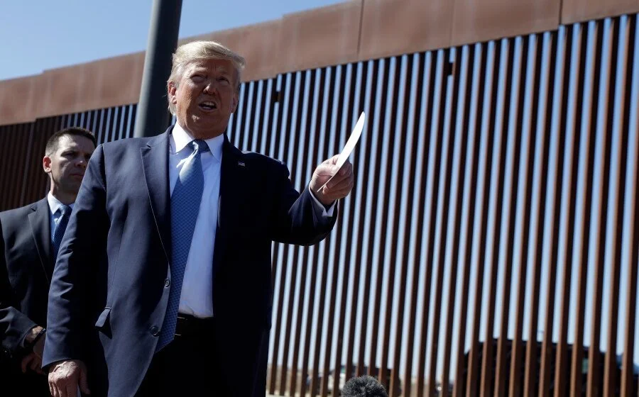President Trump will visit the southern border with Texas governor Greg Abbott