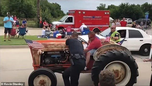 WATCH: Pink Haired Woman on Tractor Crashes July 4th Parade in Texas