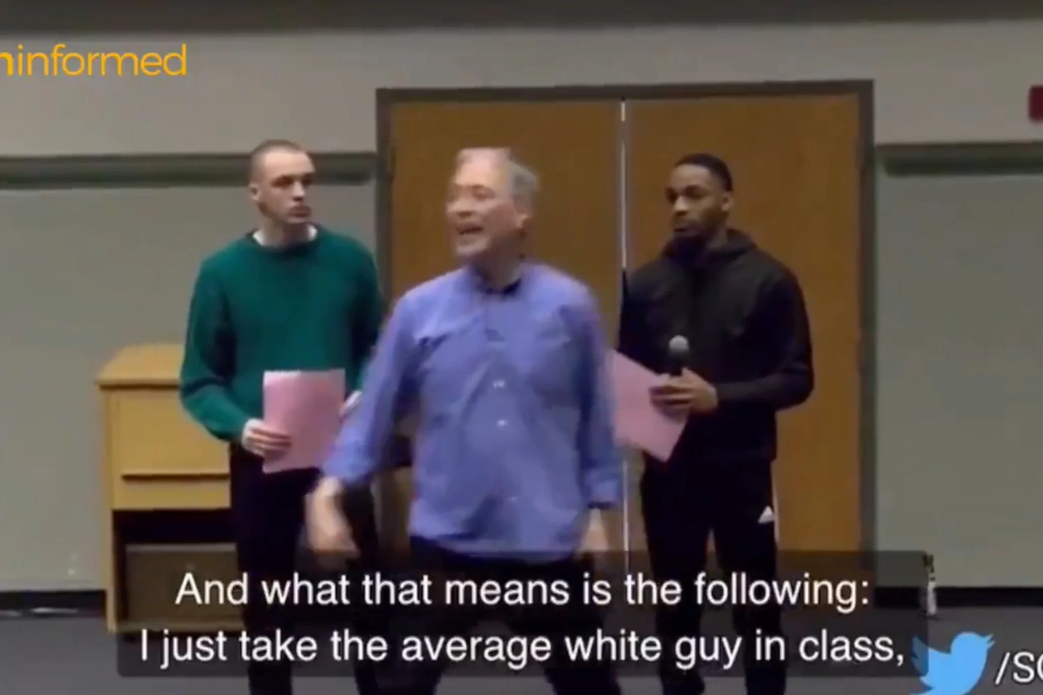 Penn State professor targets ‘average white guy’ student during lecture