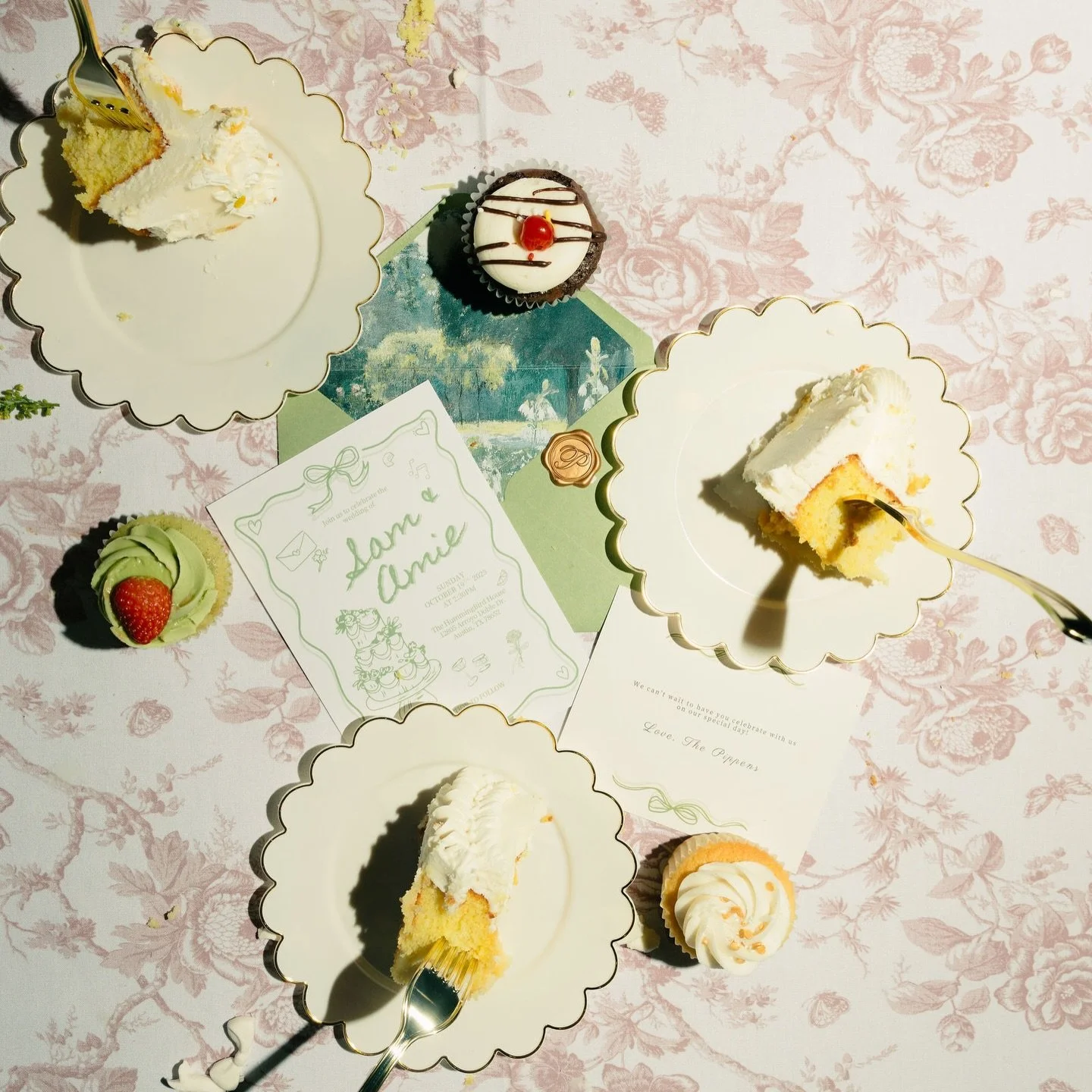 Ending our insta hiatus by posting about Sam &amp; Aime&rsquo;s wonderful and vibrant wedding day. Matcha cupcakes, sibling dances, and the loveliest couple. The best day getting to capture their love surrounded by the many people who love them. ✨