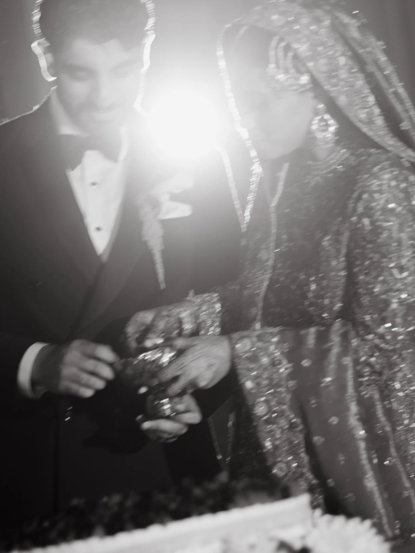 Rushmia and Yousuf pt. 3. &amp; somehow it keeps getting better. ✨

Day 2 of their wedding celebration was just as fun and vibrant as the first. Velvet green drapes surrounded the room, creating a rich, luxurious atmosphere while candlelight set the 