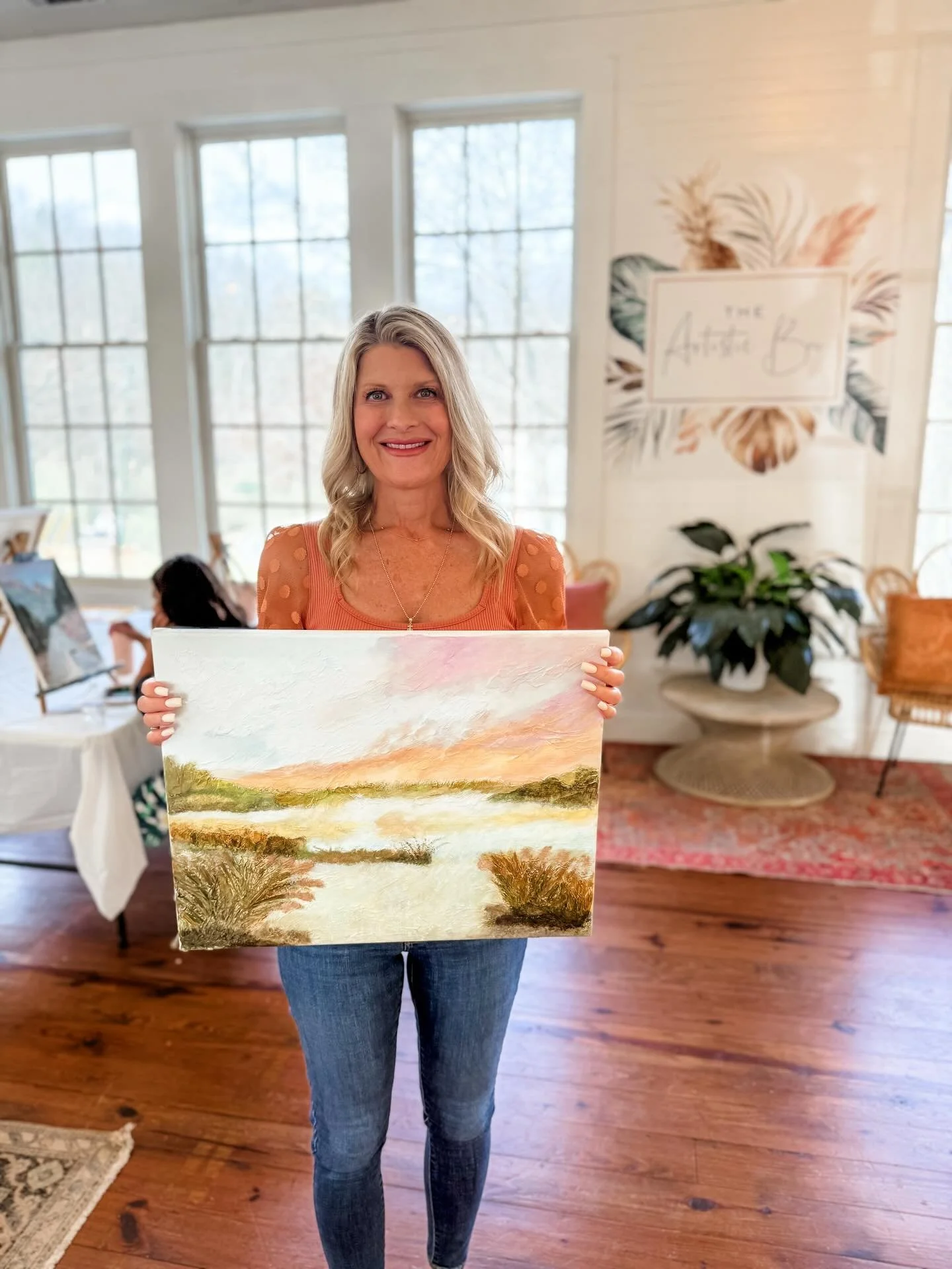 Art Class is cheaper than therapy😆 Spend 2 hours of relaxing fun with AMAZINGLY sweet women &amp; guaranteed to get better at something you&rsquo;ve never done before🙋&zwj;♀️ Sign up for our new project beginning next week!
10% off your 1st class ?