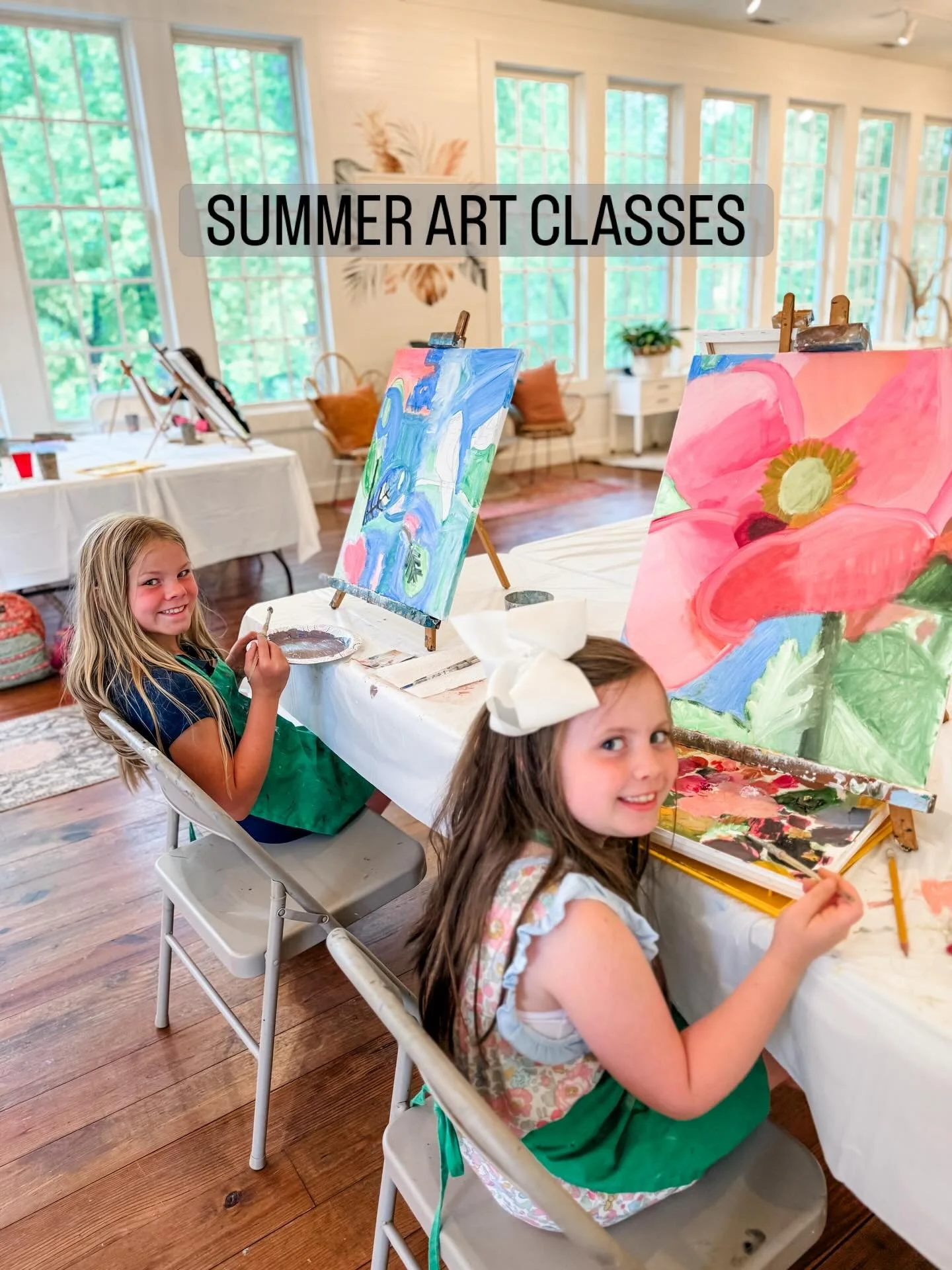 KIDS SUMMER CLASSES🌴Creative FUN begins June 8th at our new studio on Cleveland Square🥳 Monday 10-12pm OR 12:30-2:30pm.
Hurry and get a spot before it sells out! Ages 6-14
👇$10 off w/code DISCOUNT10  Link in bio. #artclassesforkids #northgeorgiamo