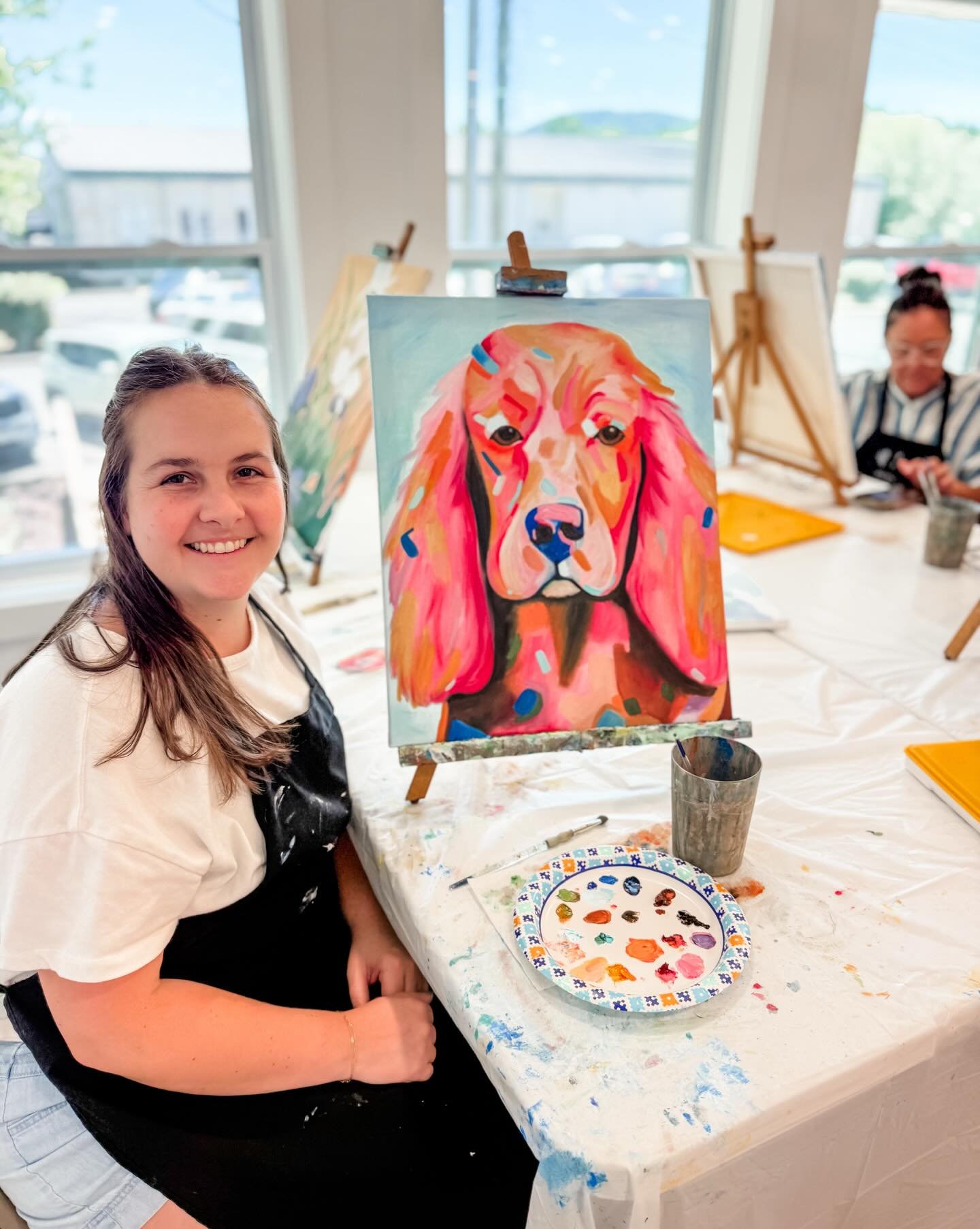 When my students become better artists than me, I have to share🙋&zwj;♀️Best part of my job right here! Seeing incredible art come to life and being the place for women to come together and celebrate each other🙌 This is what we are all about.