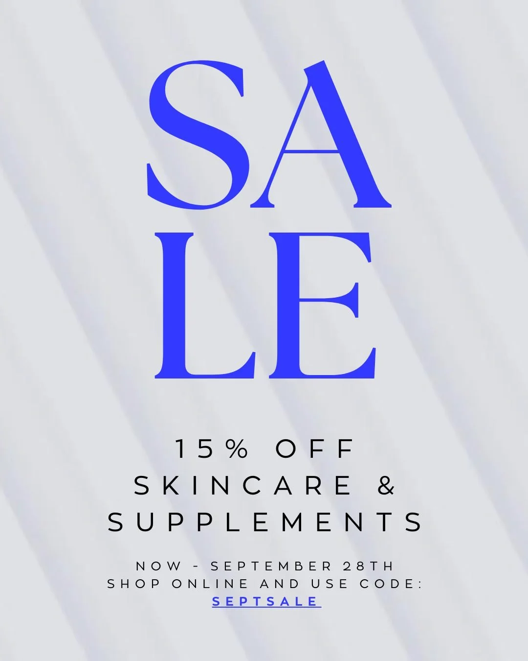 Ready for your close-up? 📸 A great skincare routine is the secret to a flawless fall look! Now's the perfect time to build your best regimen with 15% off all skincare and supplements.

Purchase products on my website using the code: SEPTSALE or visi