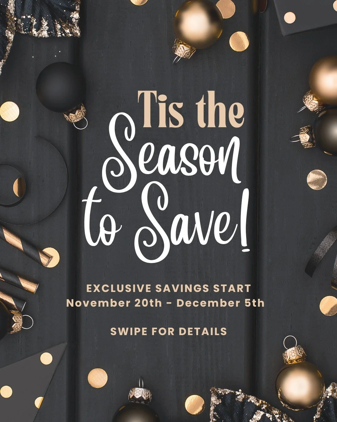 The Holiday Hustle Starts NOW! ✨

I'm kicking off my Best Sale of the Year a little early and keeping the savings running a little longer!

🗓️ Mark your calendars: Thursday, Nov 20th &ndash; Friday, Dec 5th.

And the best part? I'm not doing this al