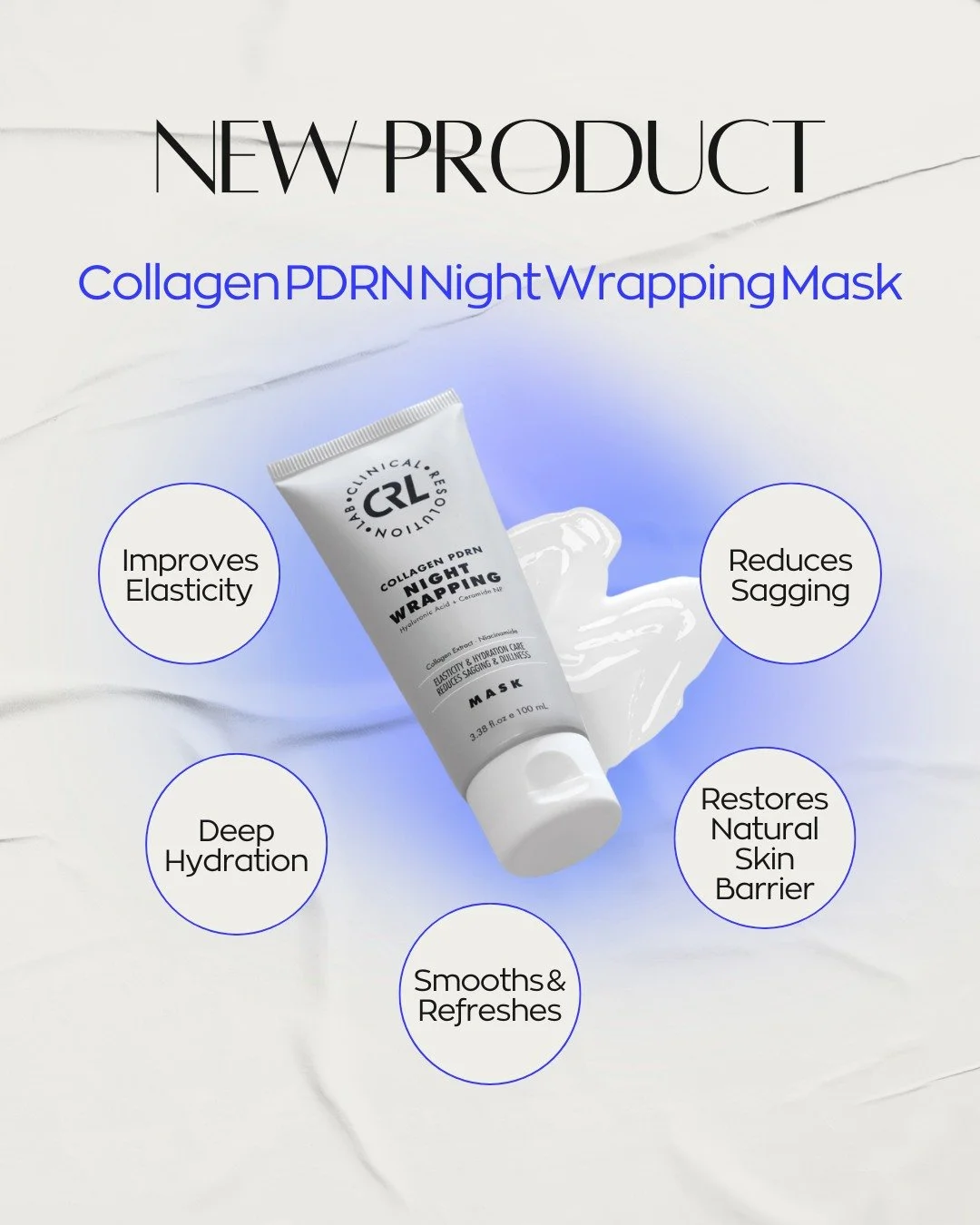 Your beauty sleep just got a professional upgrade. ✨ Introducing Collagen PDRN Night Wrapping Mask!

Designed to mimic the results of an in-clinic treatment while you dream, this mask uses advanced Elastic Wrap Film Technology to create a breathable 