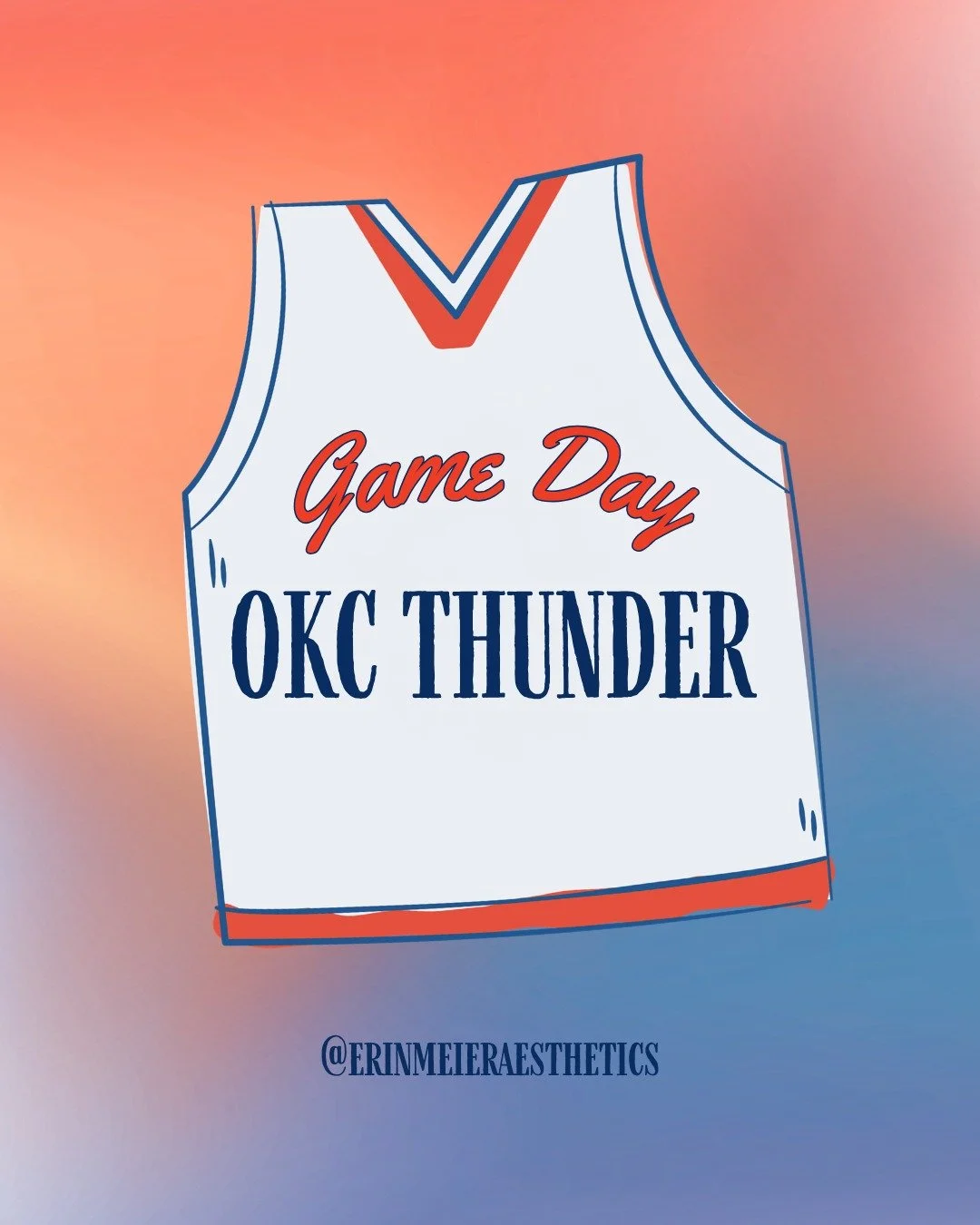 It&rsquo;s officially the Western Conference Semifinals in Loud City!⚡️🏀

If you know me, you know how much I love this team. The energy in OKC is electric today, and I am so ready to cheer on our boys as they kick off the semis tonight!

Good luck 