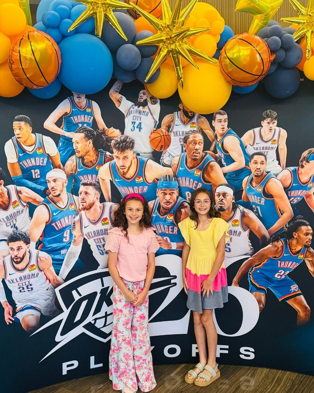 My two favorite little fans are ready for the Western Conference Finals! ⚡️💙

The Thunder energy is officially taking over our house, and we are so ready to cheer our boys on for this next round! 🏀

Let&rsquo;s keep this run going! Thunder Up!🌩️⬆️