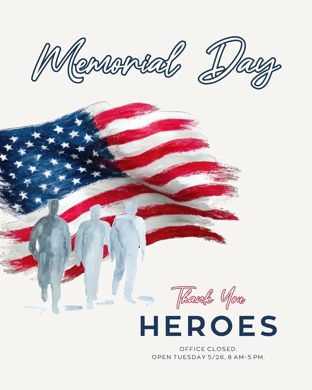 On this Memorial Day, we pause to honor and remember the brave men and women who made the ultimate sacrifice for our freedom. 🇺🇸✨

We are deeply grateful for their courage, dedication, and service to our country. Today, our hearts are with the fami
