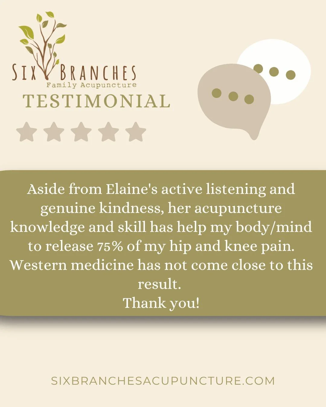 We are here to help your pain, but also, we are on your team! Lots of people come in for pain originally and then realize how many other things acupuncture can help with - from anxiety to digestion to painful periods. We want to support you in feelin