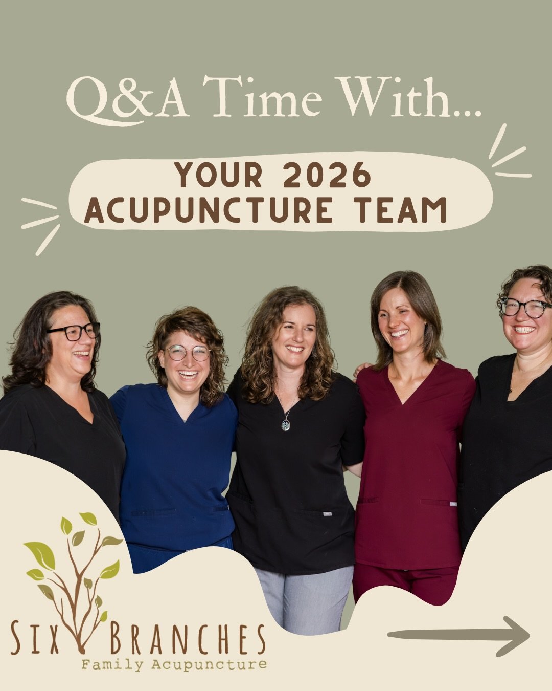 What a team! ⭐️

Every one of our amazing acupuncture practitioners at Six Branches Family Acupuncture is trained to the highest standards and have experience in treating a wide range of issues- from chronic pain, to fertility and hormonal health, an