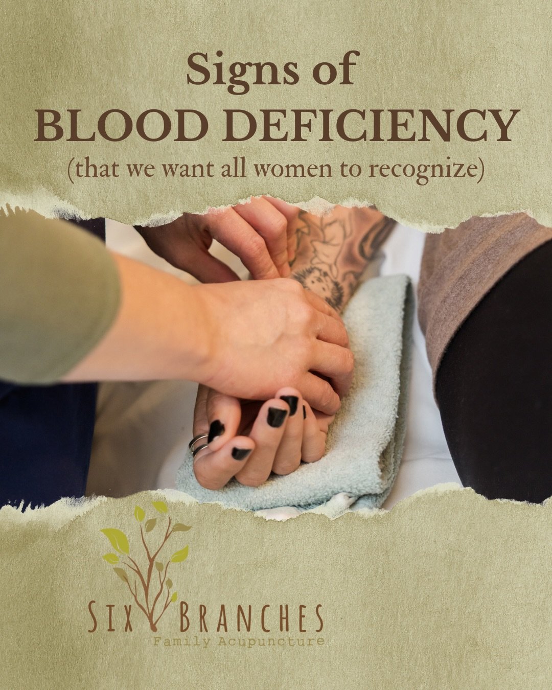If you&rsquo;re thinking &lsquo;this is me&rsquo;- the good news is that there are ways to rebuild and restore Blood. 

✨From acupuncture and herbs, to incorporating more nourishing foods, and simple lifestyle shifts. 

Your body can be supported and
