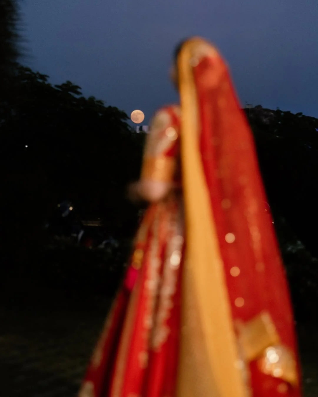 A moon rising quietly, as if pausing to watch 🌒
Parul walking forward, holding not just traditions, but the love of a family she is deeply rooted in 💛
A brother who couldn&rsquo;t hold back his emotions &mdash; every hug, every glance saying what w