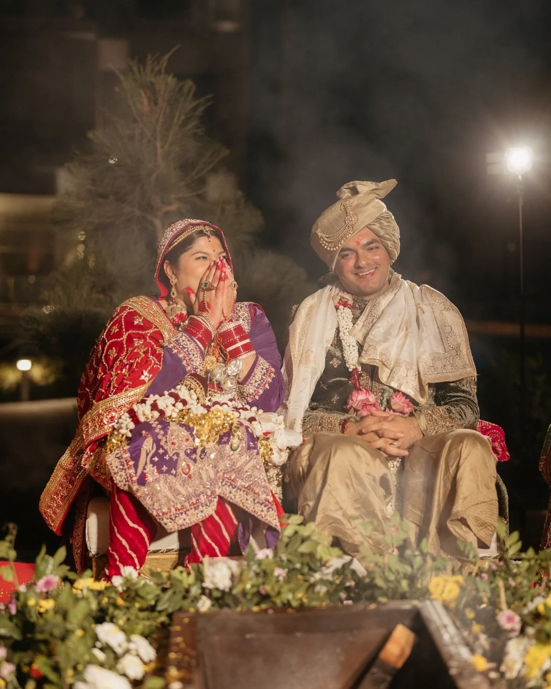 At Marriott Katra, beneath open skies and watchful hills, Mridul walked in with a heart full of emotion &mdash; and friends who were trying (and failing) to hold back tears 🥹
⠀⠀⠀⠀⠀⠀⠀⠀⠀
Purav, calm and quietly grounded, stood steady through it all &m