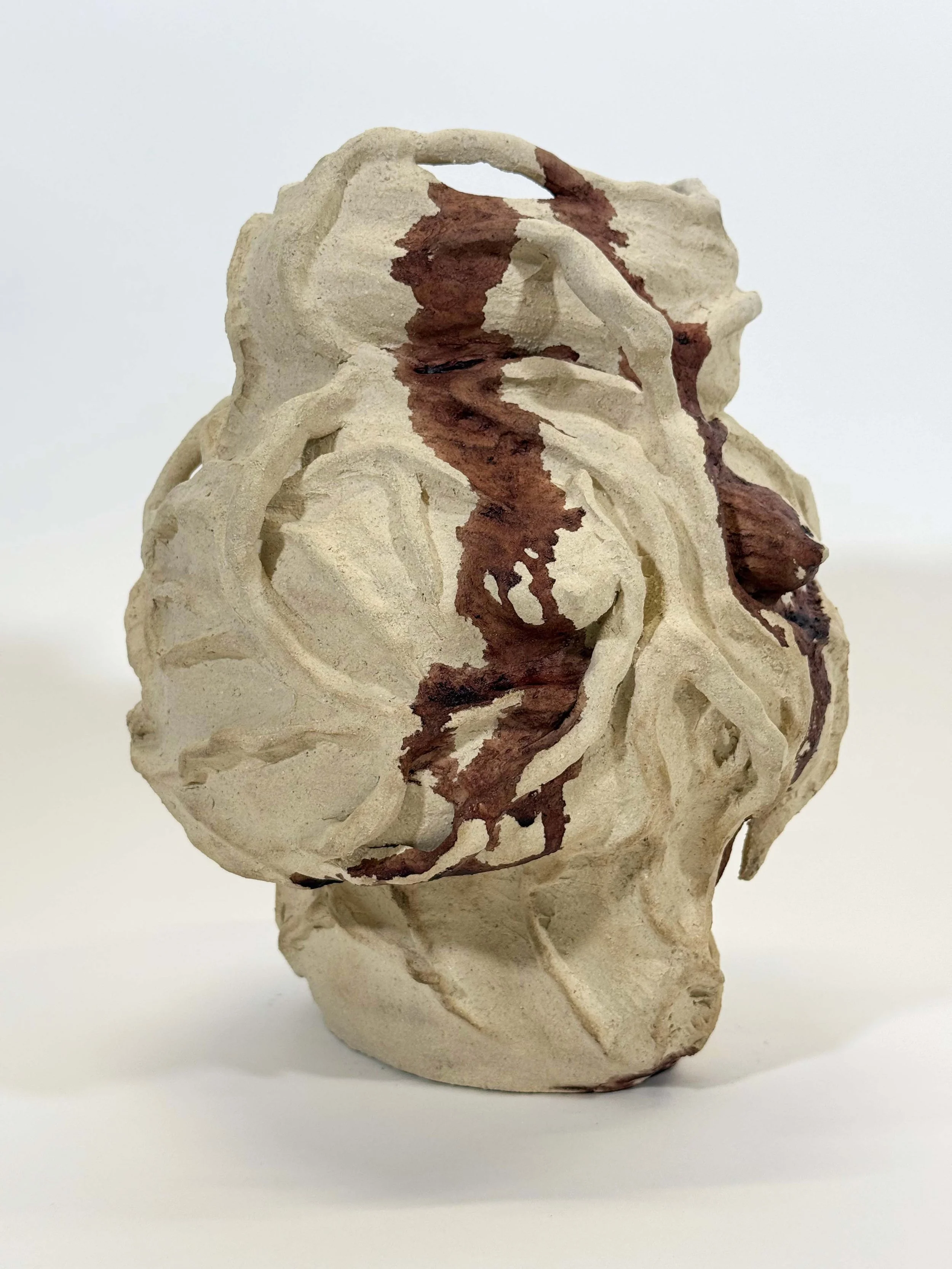 Untitled, Stoneware Clay with Menstrual Blood, 12 x 9.75 x 11.75 in, 2025.