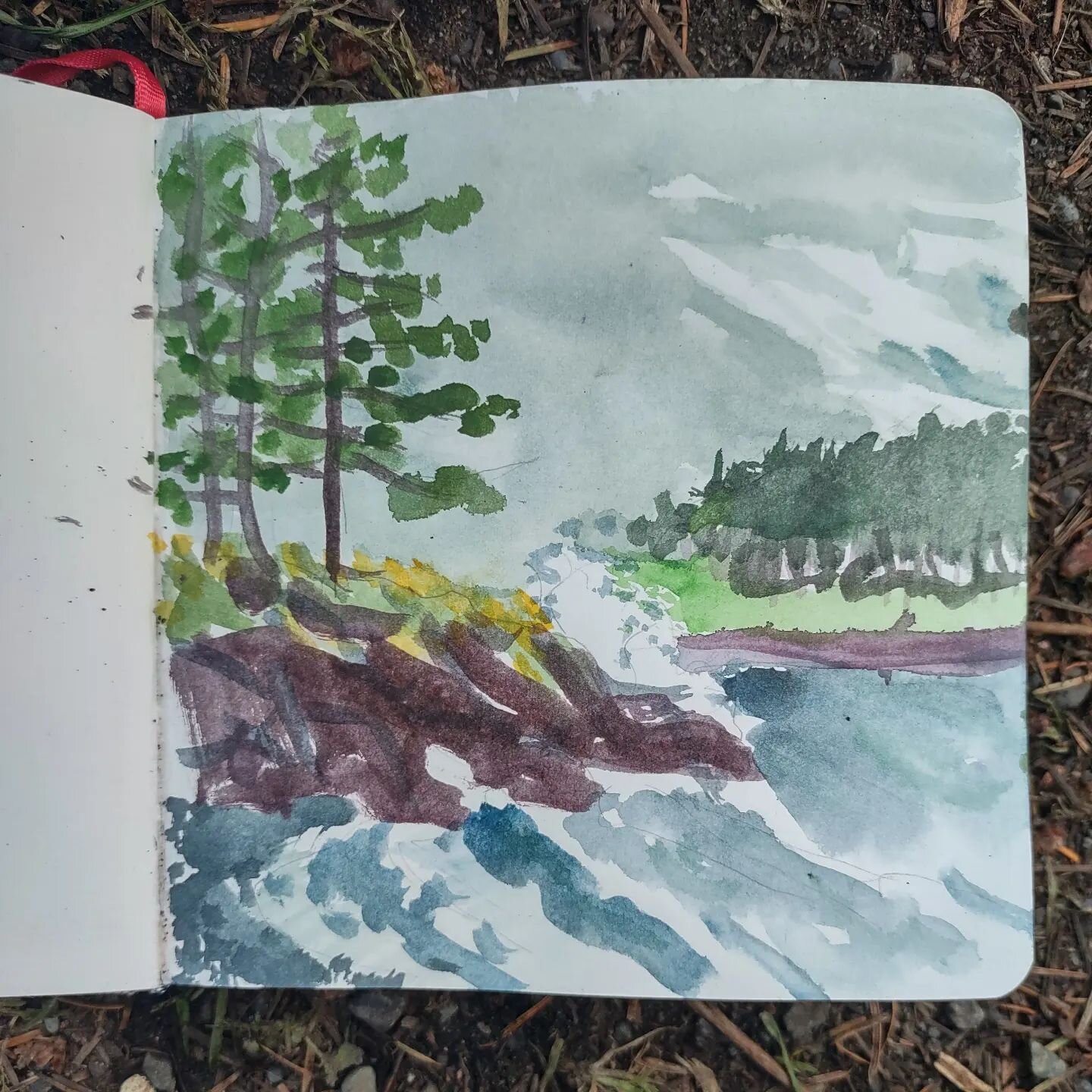 Deception Pass, watercolors at North Beach