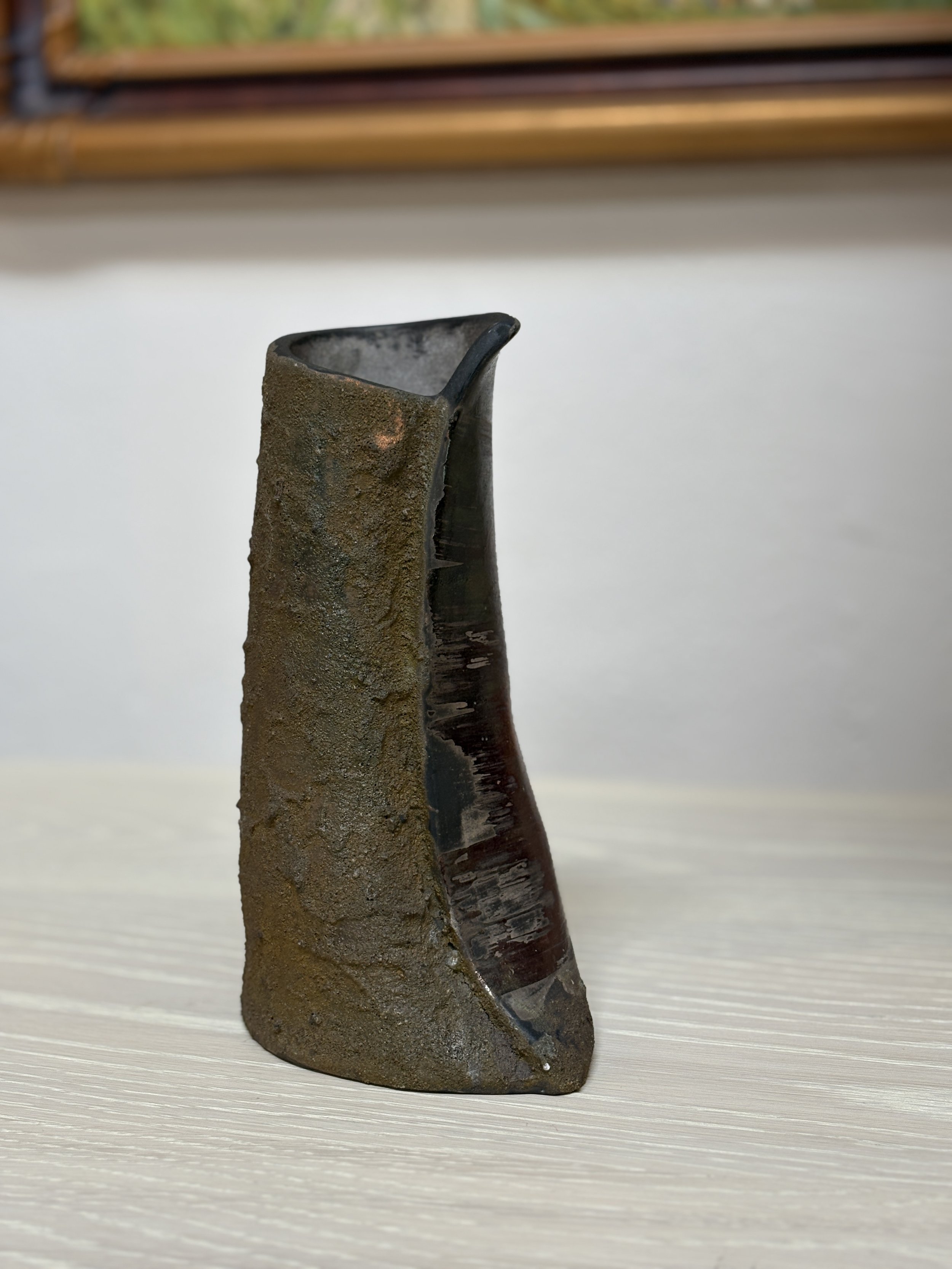 Rough Smooth Clay Vase
