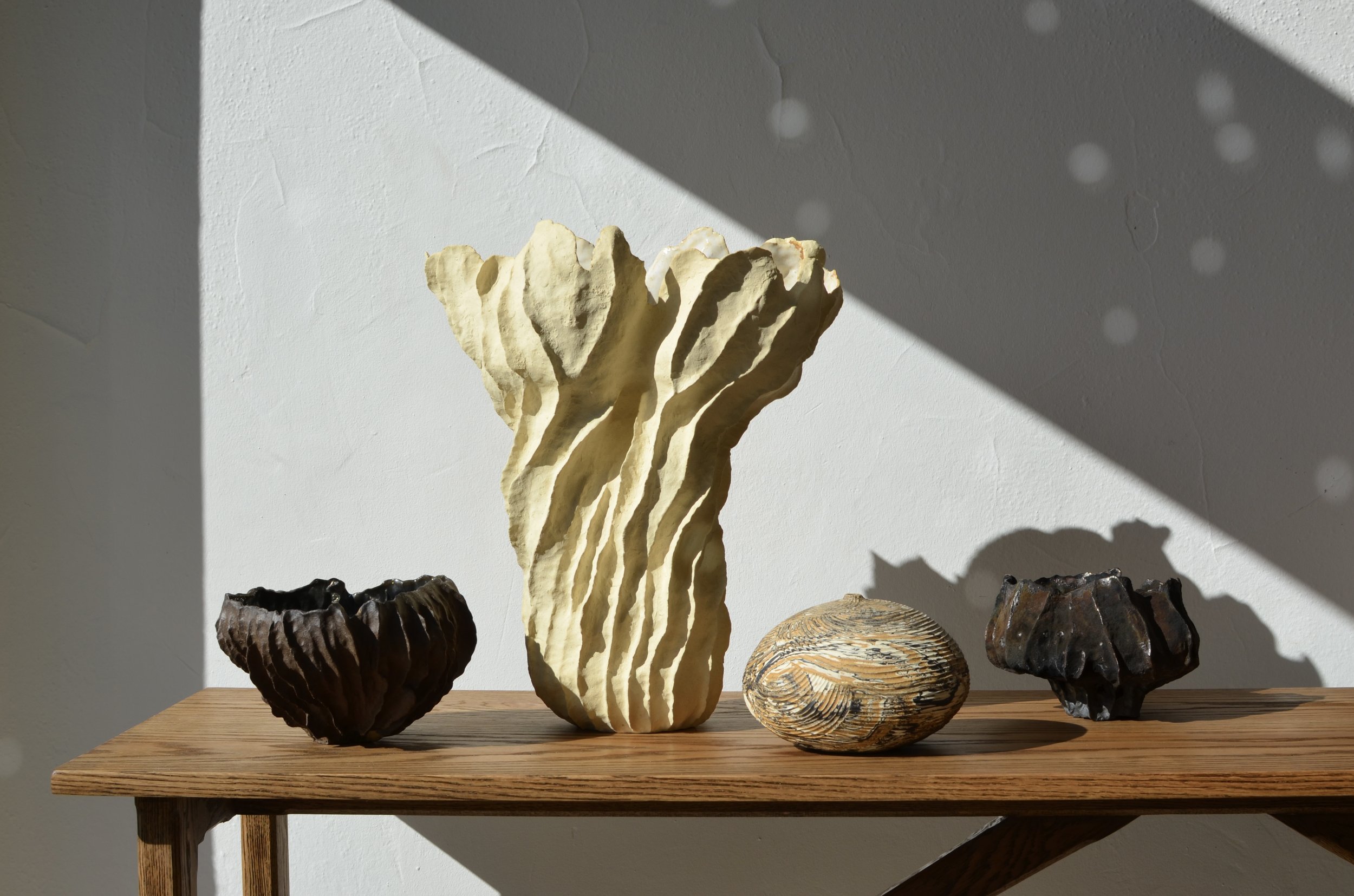 Sculptural Paper Clay Vase by Jonathan Yamakami — Martin & Brockett