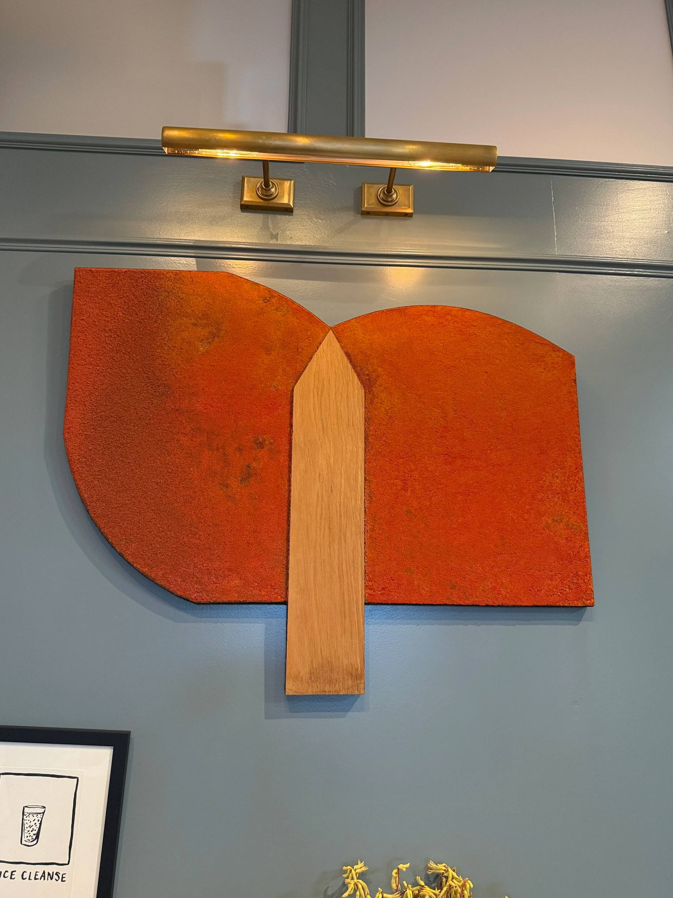 Lee Waisler (b. 1938) Mixed Media on canvas and wood c 1993