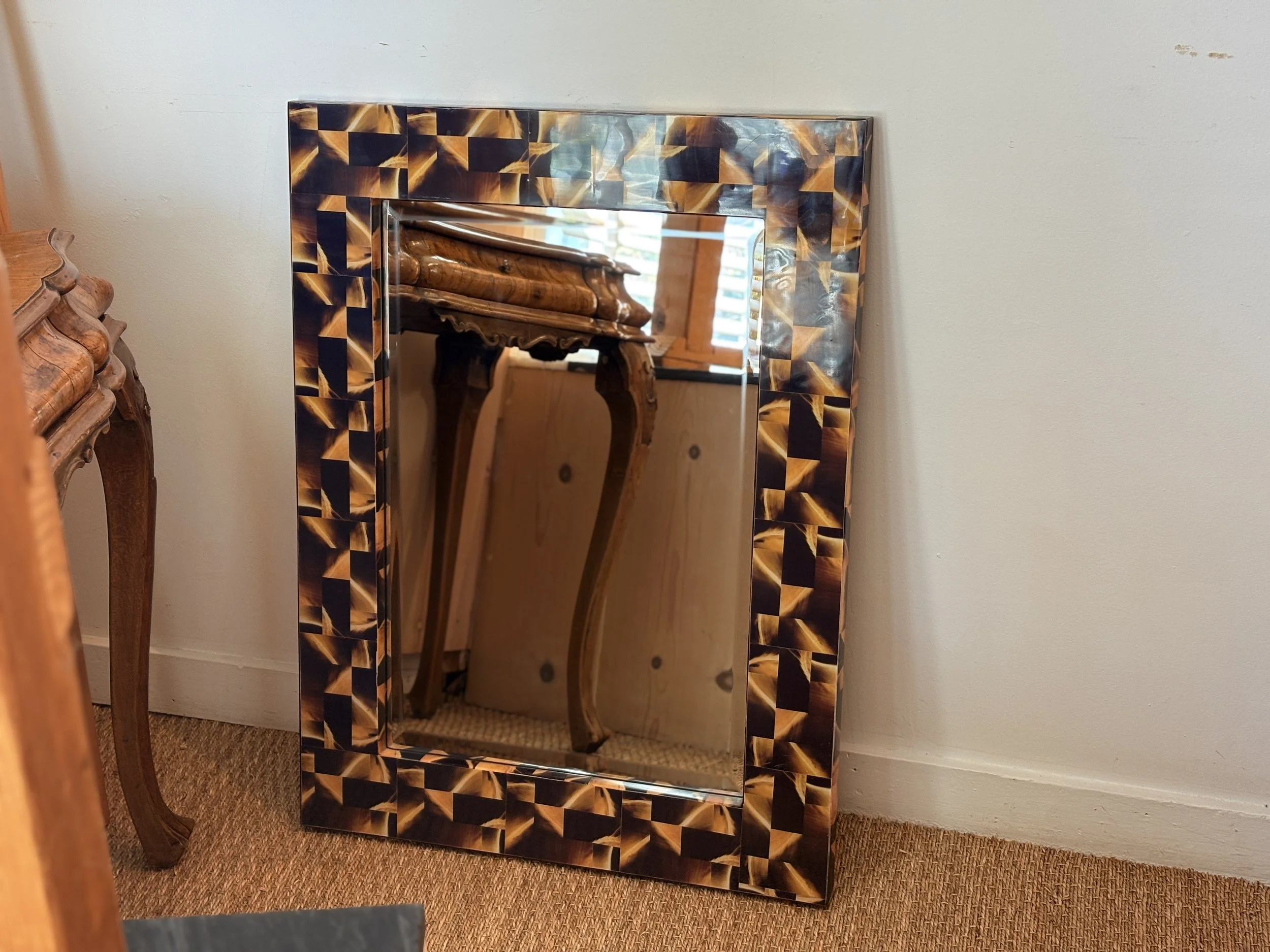 Augousti Horn Inlay Mirror