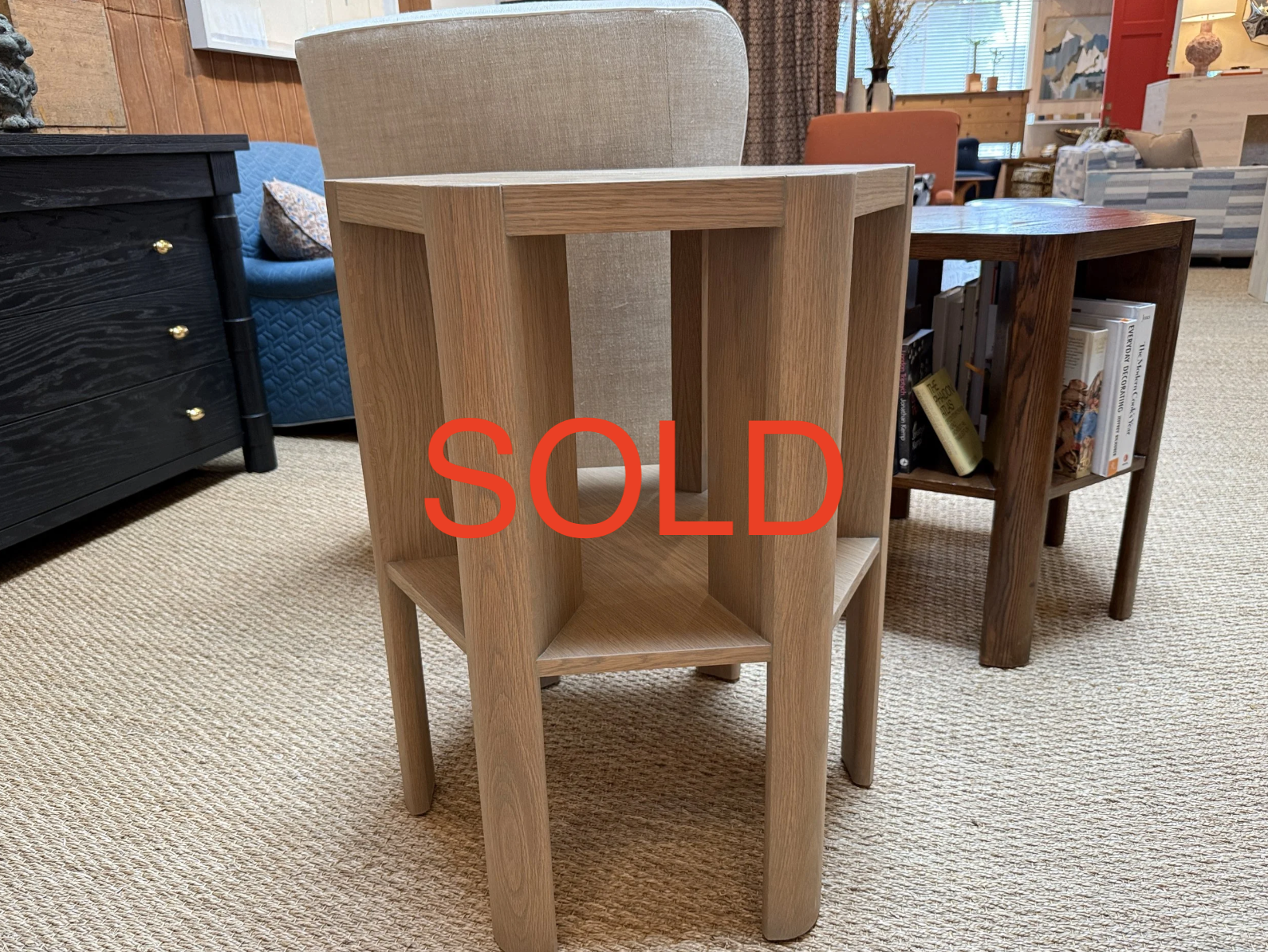 Library Table Prototype, Light Fumed Oak