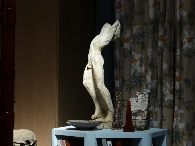 Vintage Cast Bronze Nude Male Sculpture