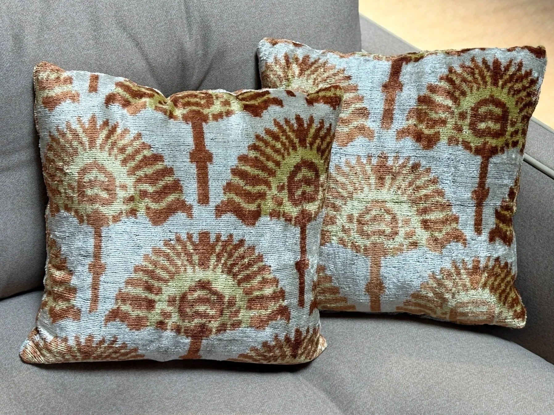Velvet Ikat Pillow