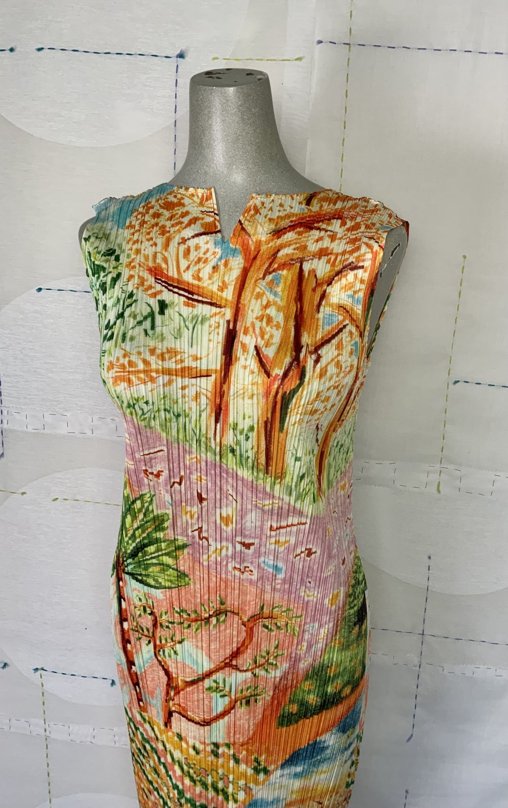 Pleats Please, Issey Miyake, PP36-JH706, Promenade dress, 32/orange — DISH