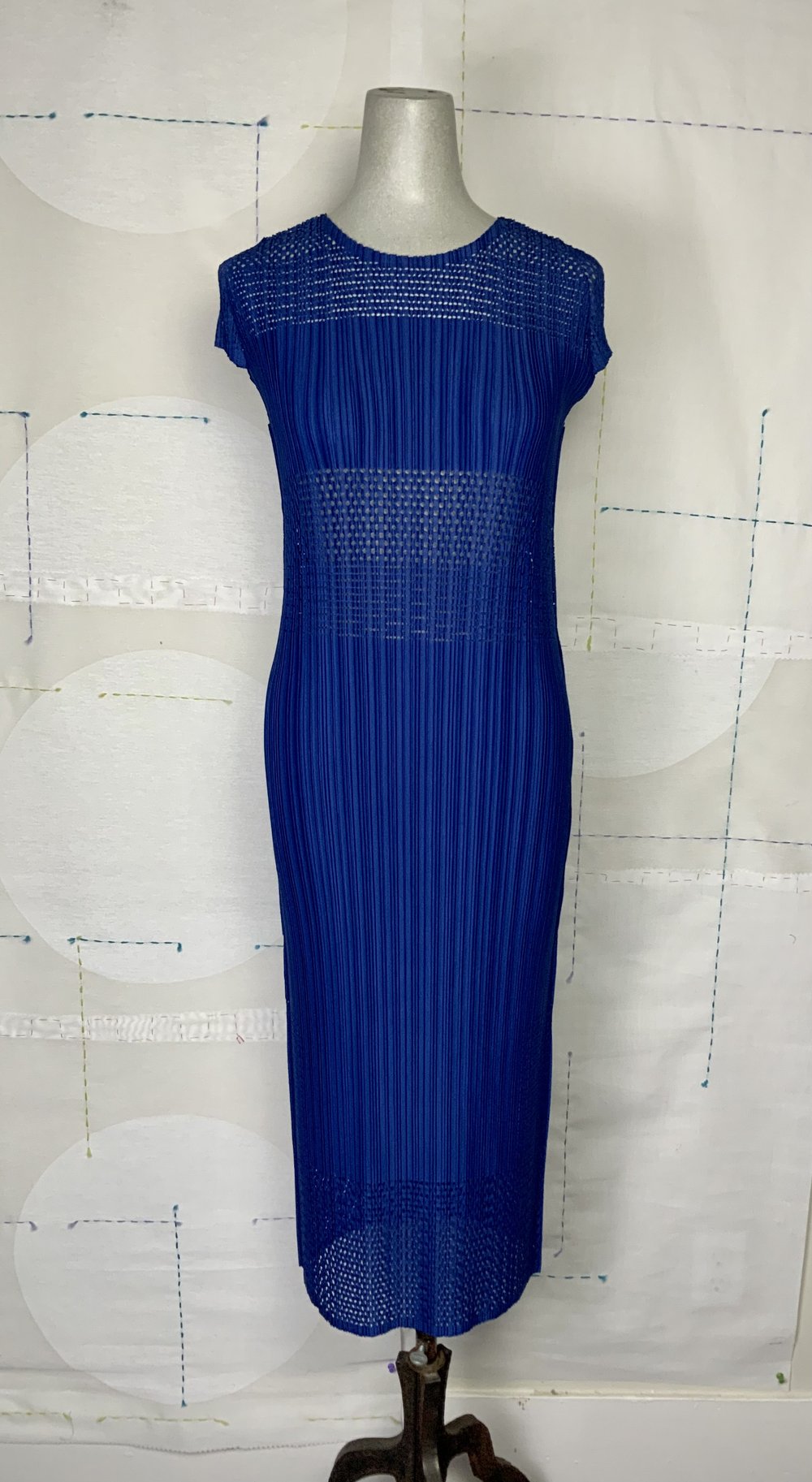 Pleats Please Issey Miyake, PP36-JH923, A-Poc Lagoon, dress, blue 72 — DISH