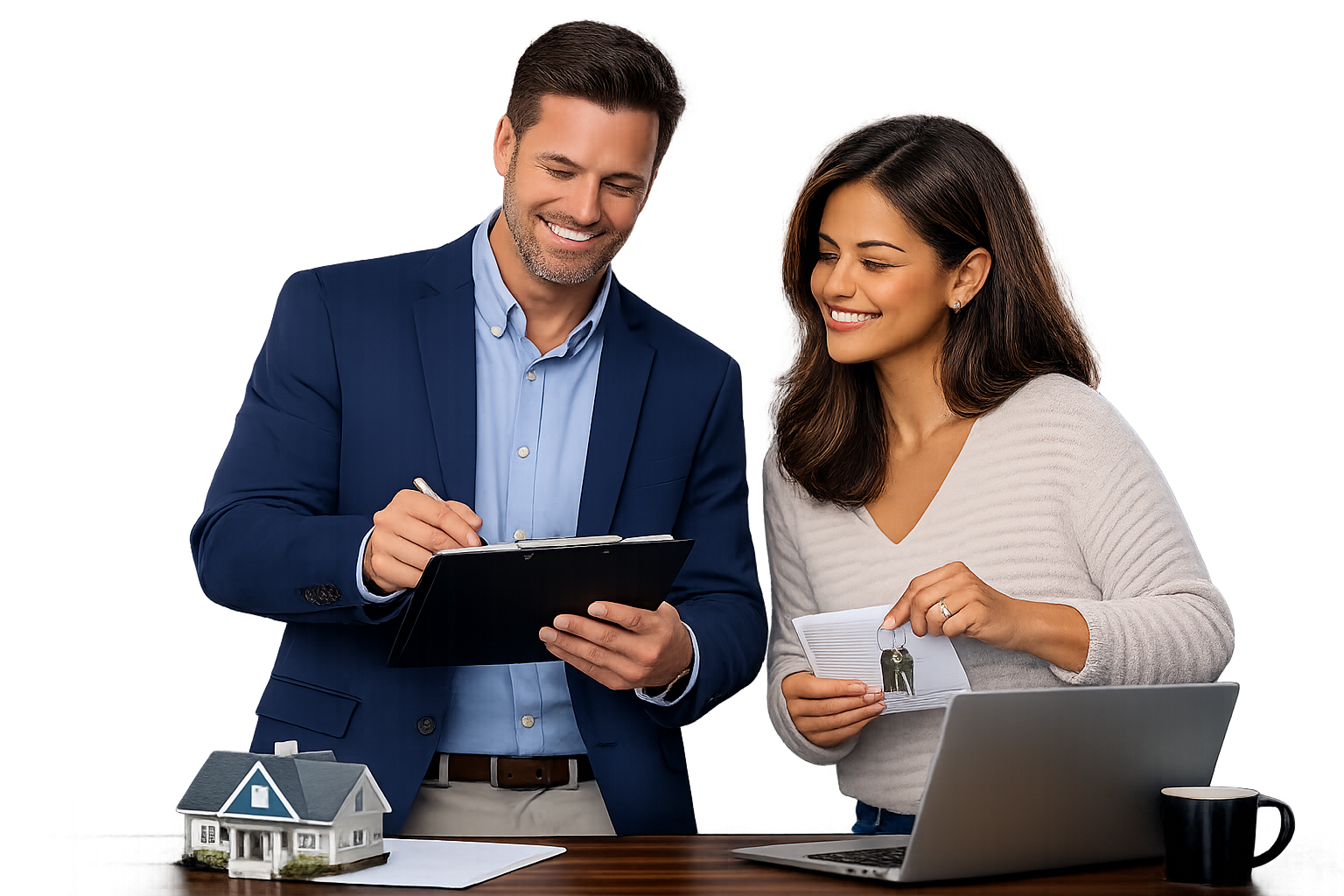 Property Manager Meeting Client and explaining Property Management