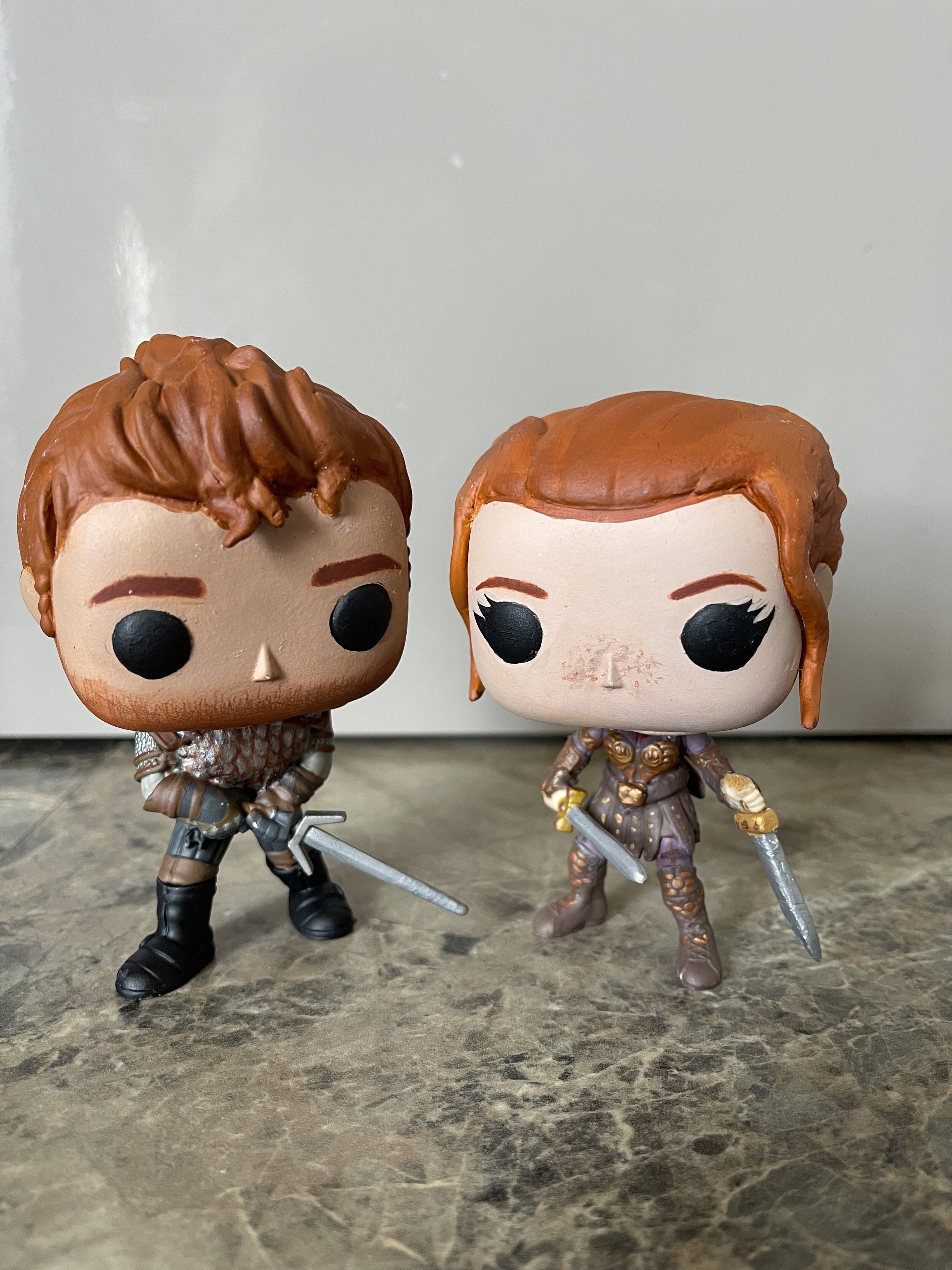 Alistair Theirin & Talia Cousland (from Dragon Age: Origins)