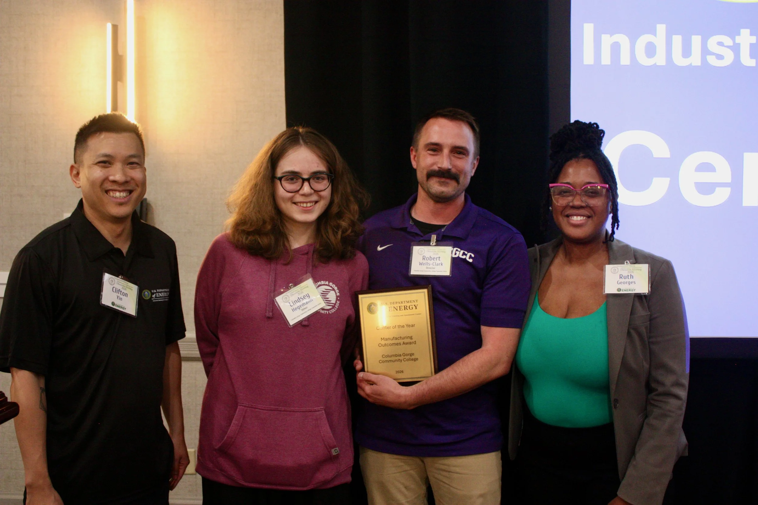 Columbia Gorge Community College Manufacturing Program Named Center of the Year by U.S. Department of Energy