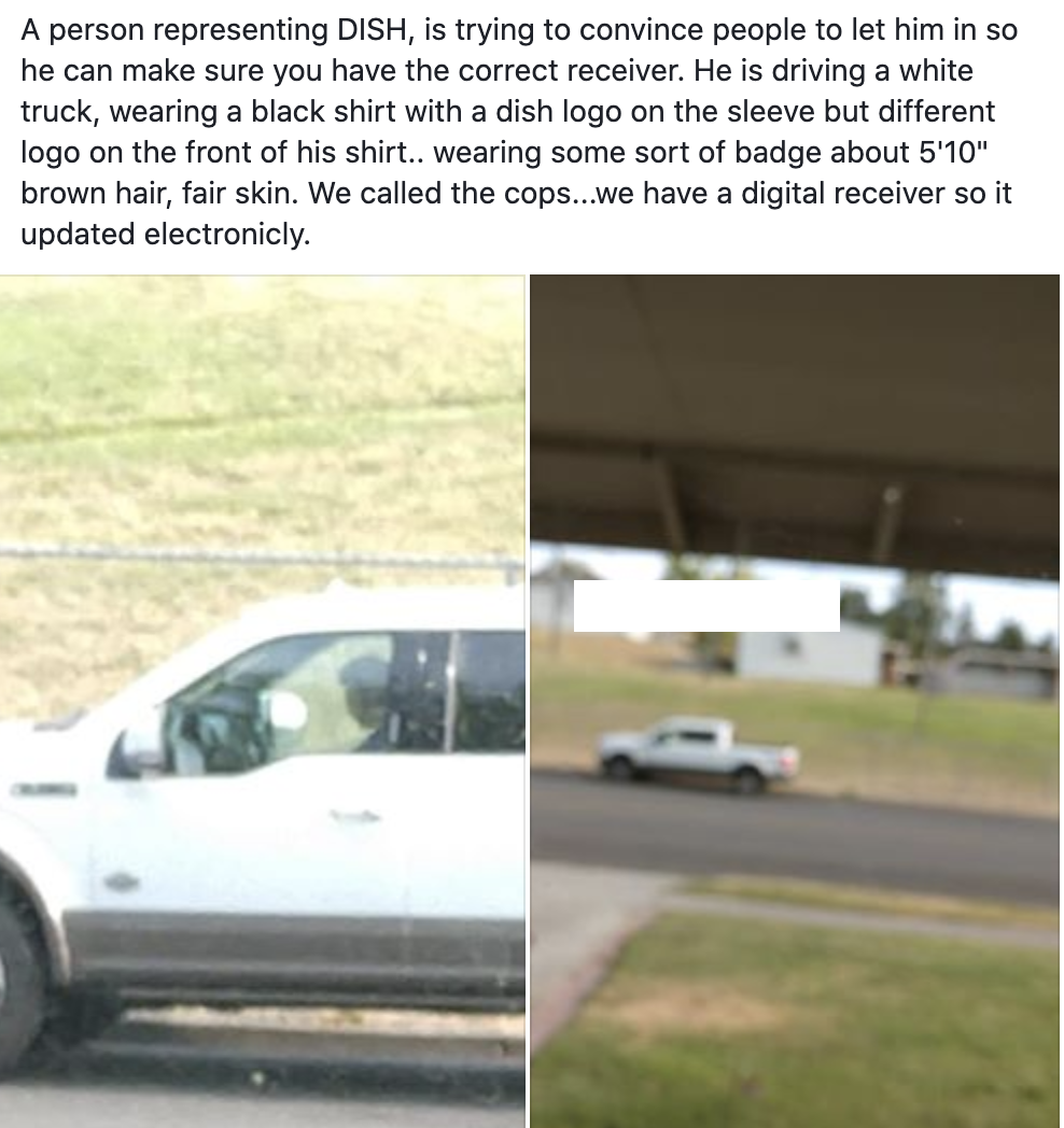 Police check out private DISH contractor