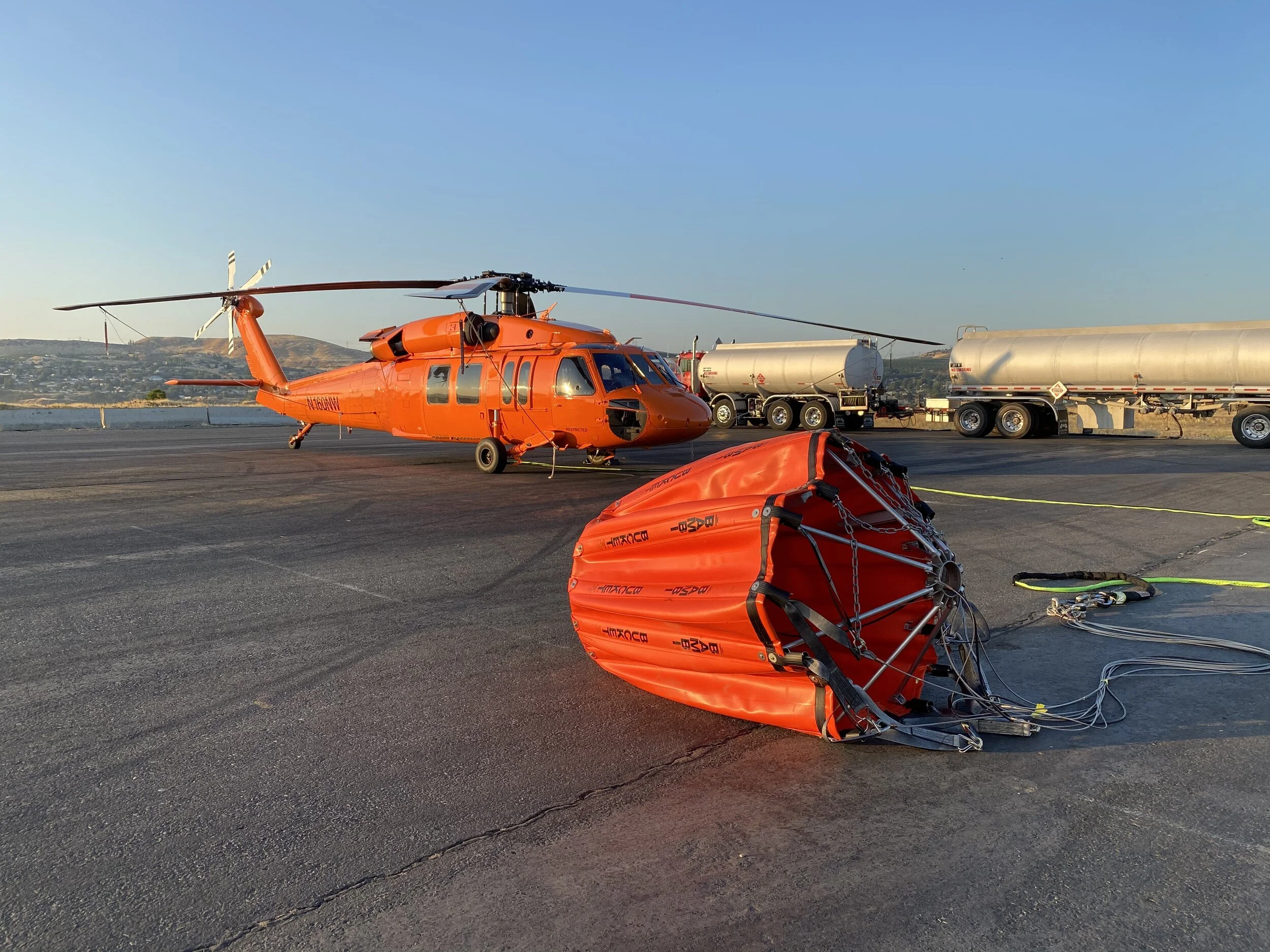 Helicopters released from Fir Mountain Fire - update Aug. 10, 2020