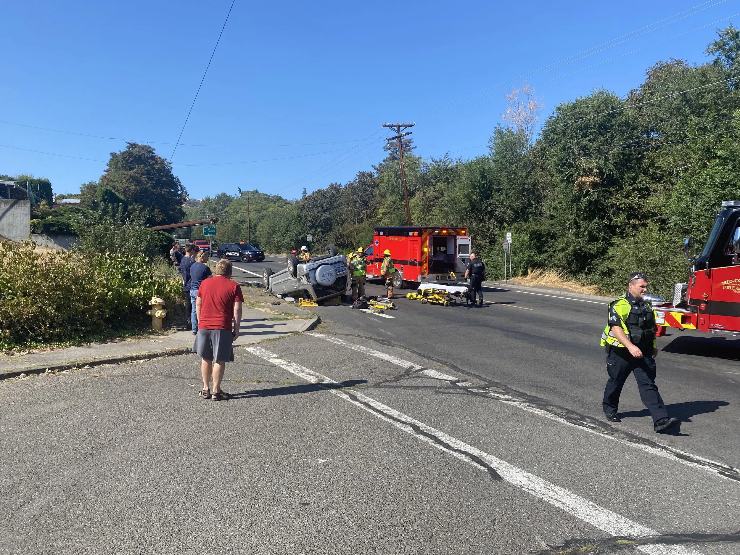 Update: Driver in rollover released from hospital