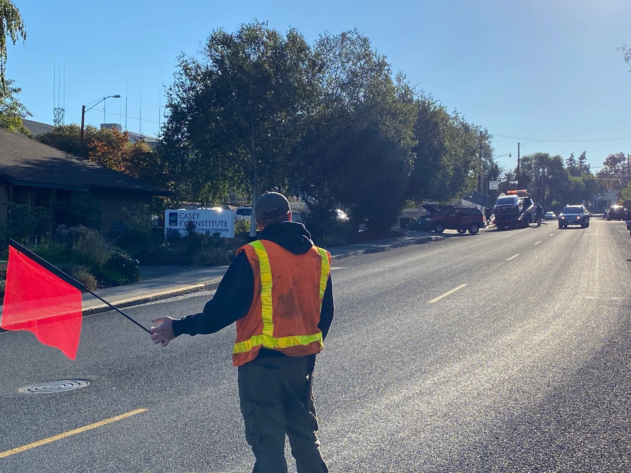 Volunteer flags 2-car collission in TD this morning