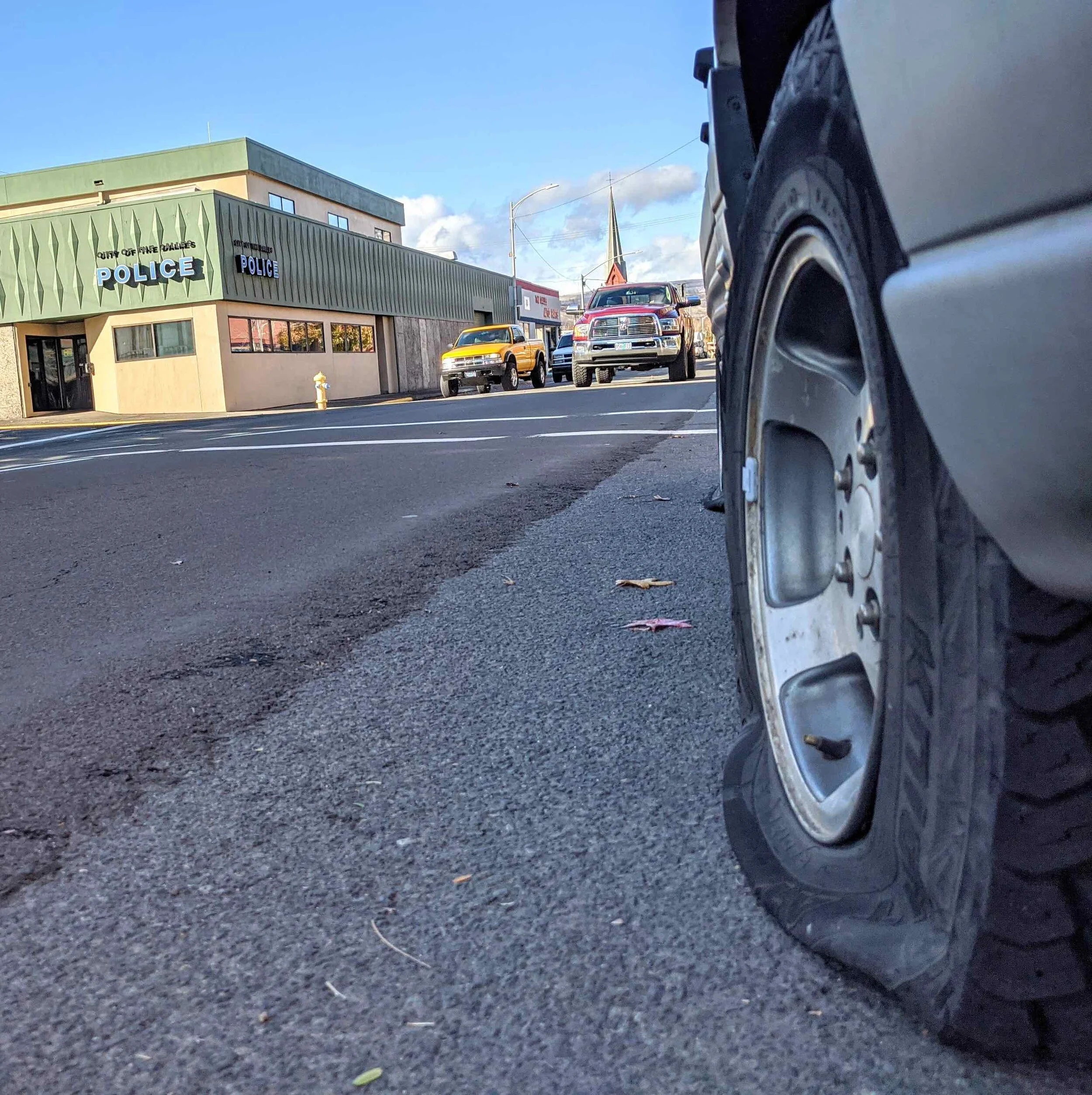 Tire Slashings Continue in Downtown The Dalles