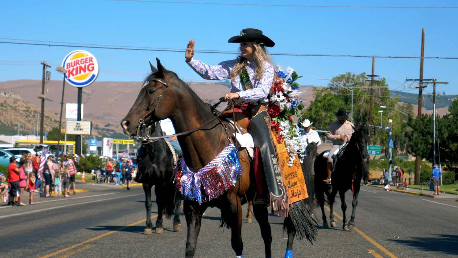 Queen Haja of the Fort Dalles Riders Club 