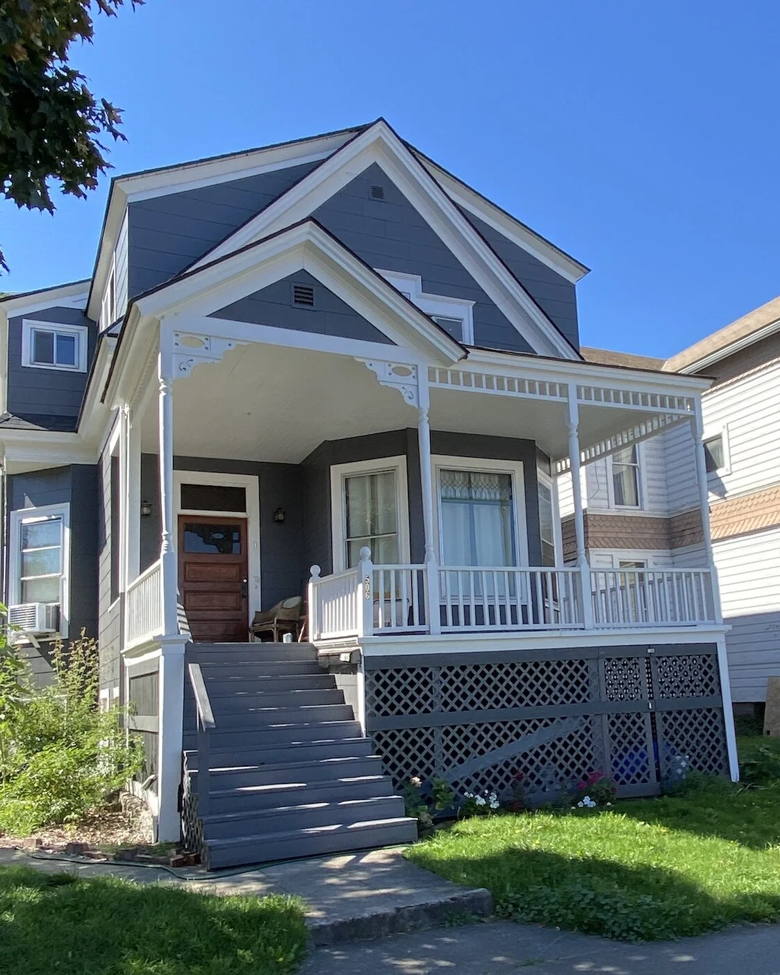 This triplex is currently for sale at $499,000 -  built in 1900 at 506 E. Fourth Street it has 3,628 square feet.