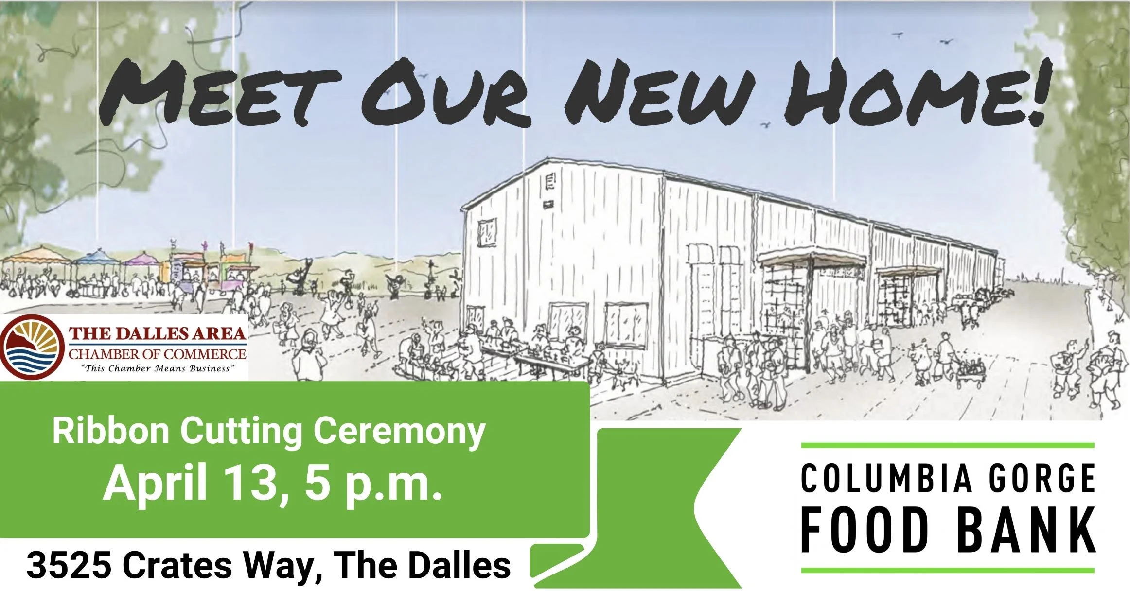Community Invited to Tour Columbia Gorge Food Bank's New Facility, Tonight April 13th