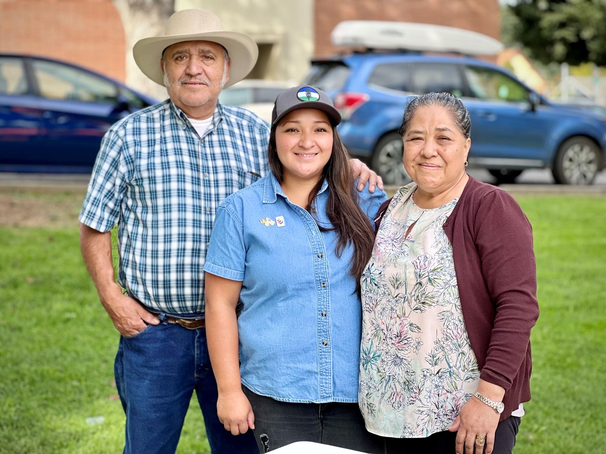 The Padilla family (Antonio, Maira, and Maria) had a great time volunteering!