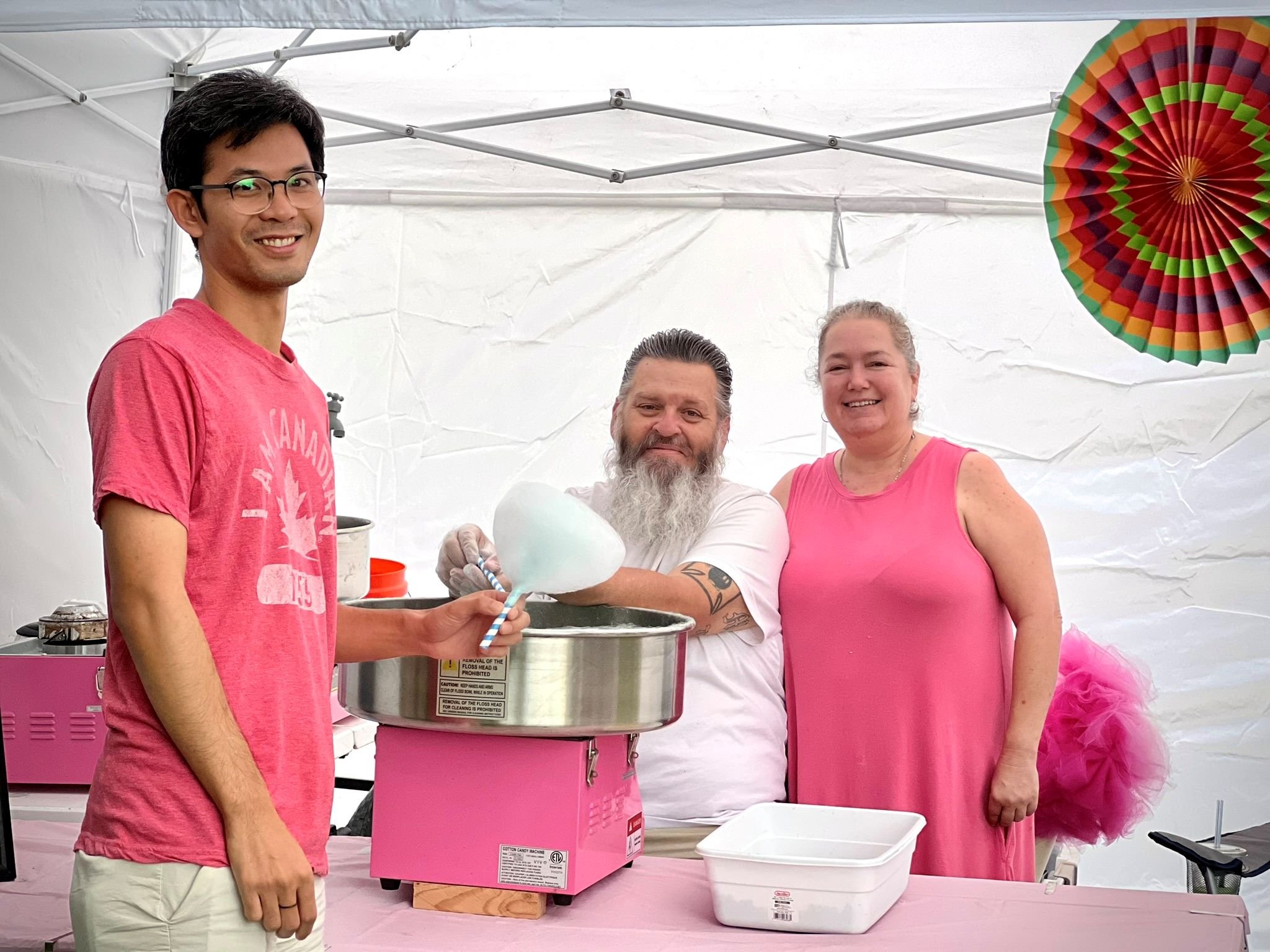 Free cotton candy was on the menu for guests!