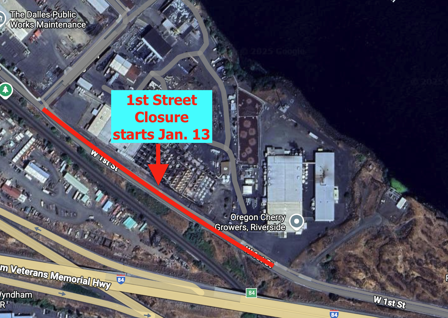 First Street closure in TD starts Jan. 13 west of cruise ship dock
