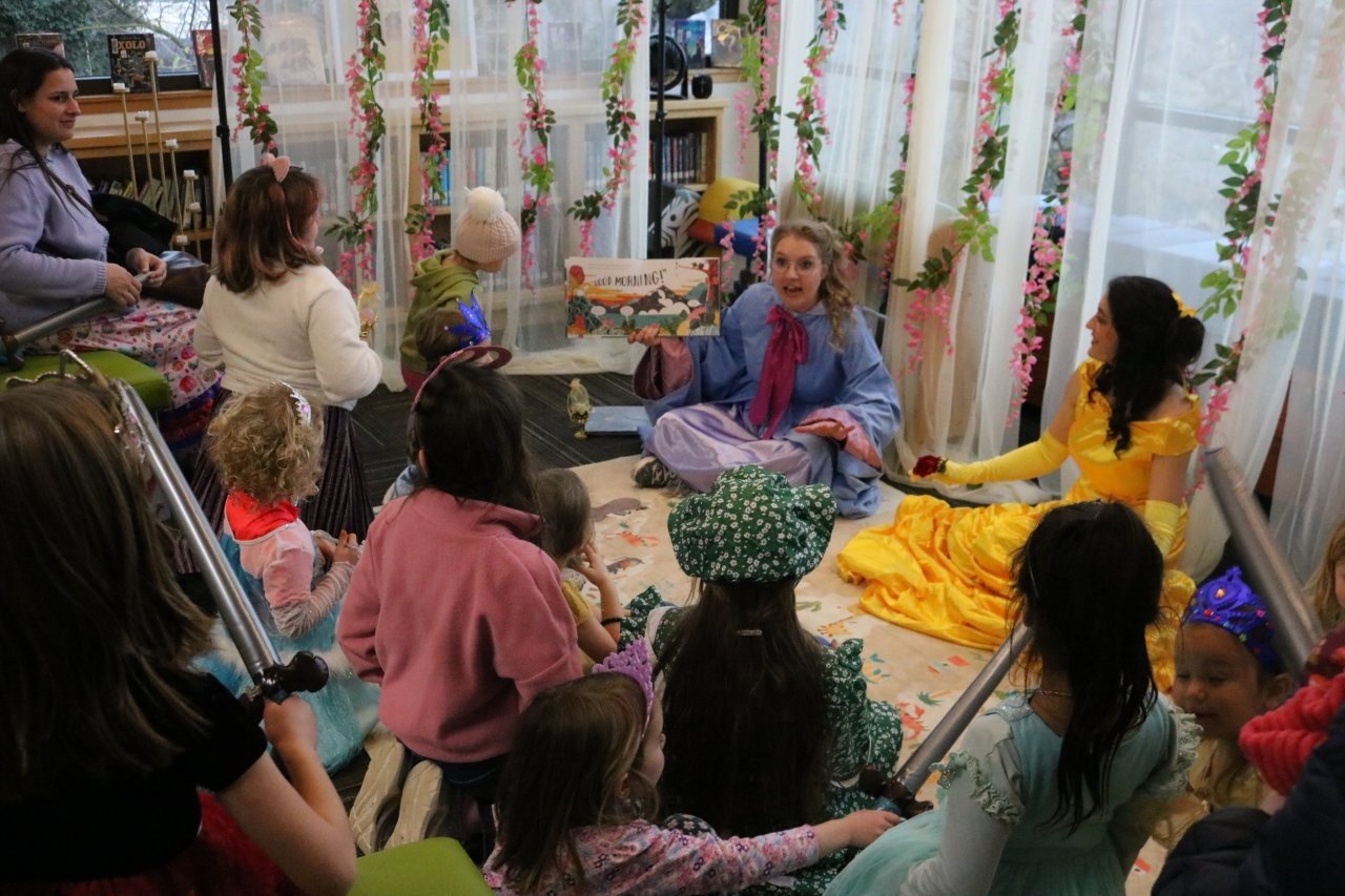 Princesses and Princes Take Over The Dalles Public Library at Annual Tea Party