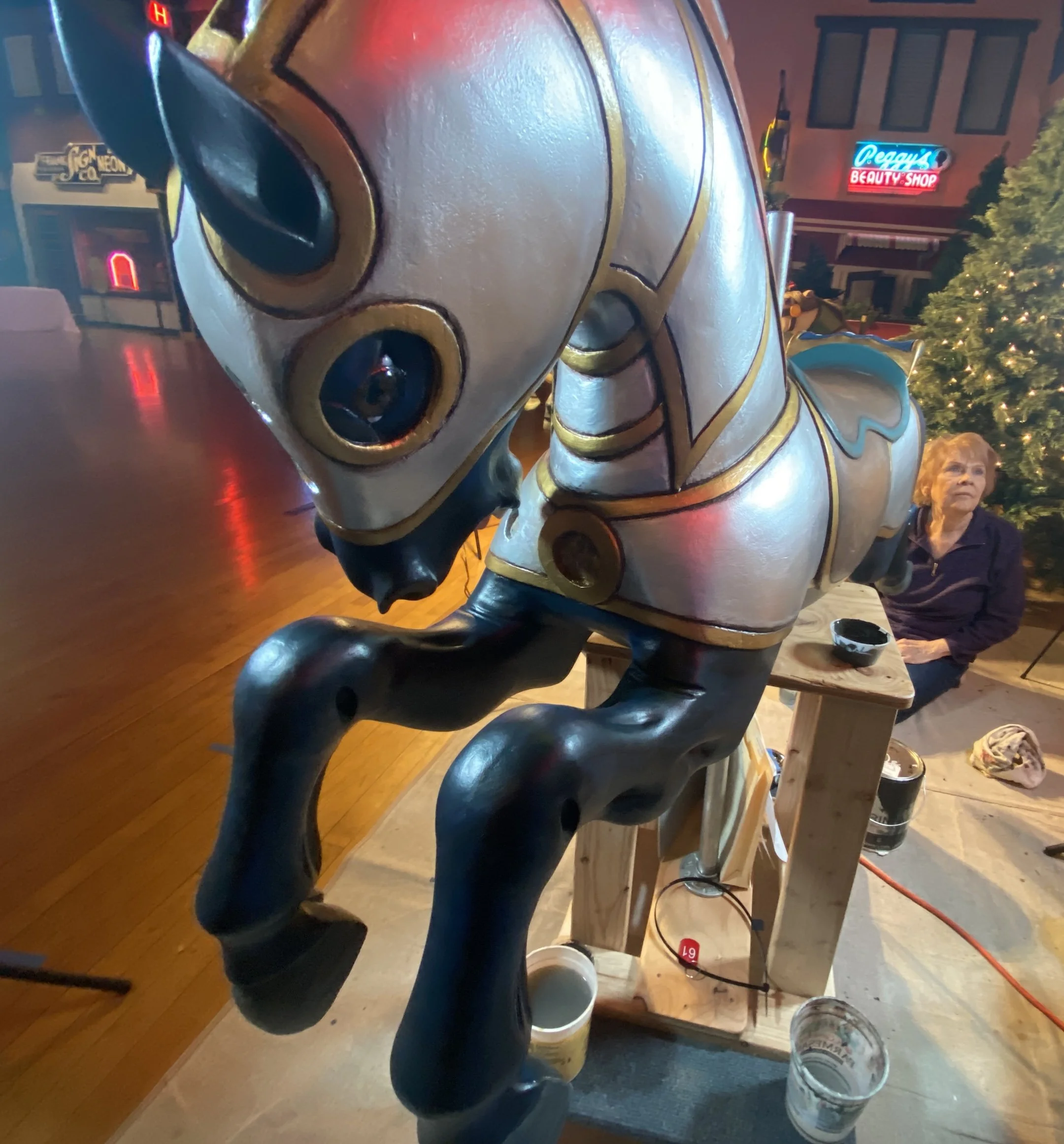 Volunteers rally to save a classic carousel ride