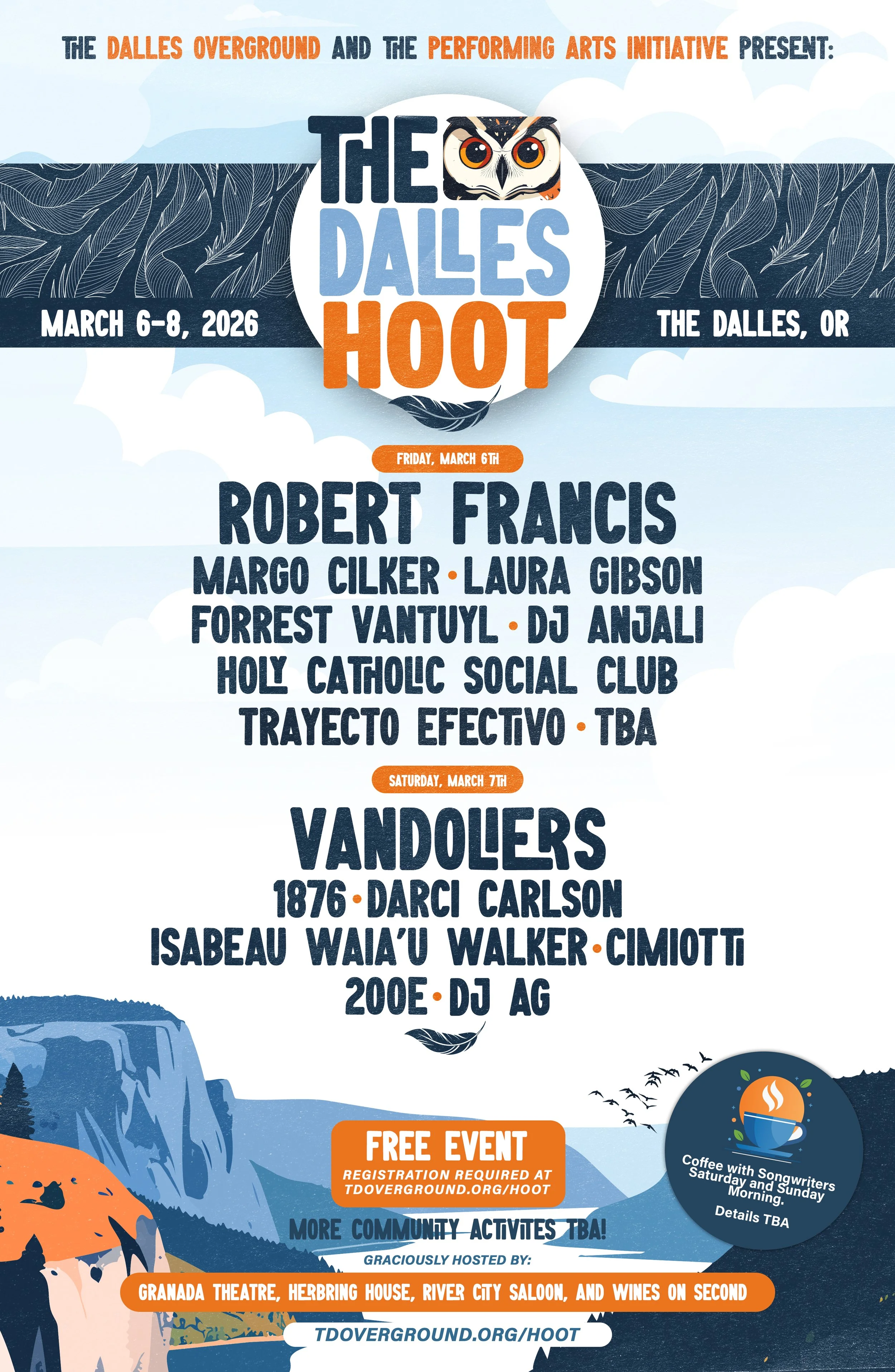 Gorge Giggin’ Guide March 3 - 9